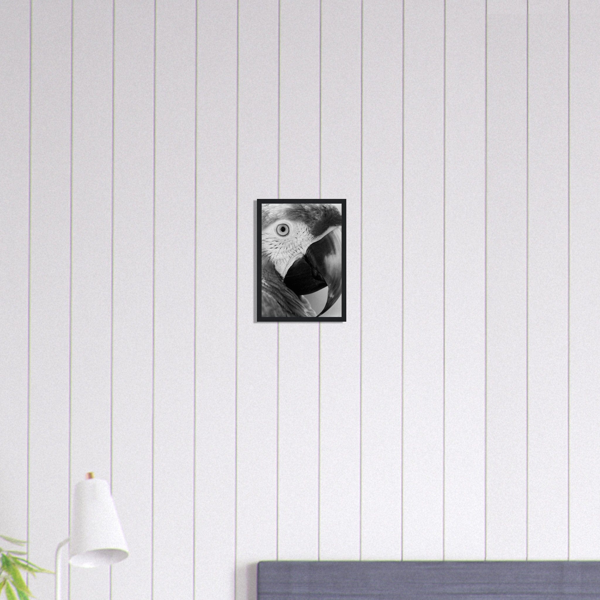Canvanation Print Material A4 21x29.7 cm / 8x12″ Tableau Photo Noir Et Blanc-Animaux-Perroquet