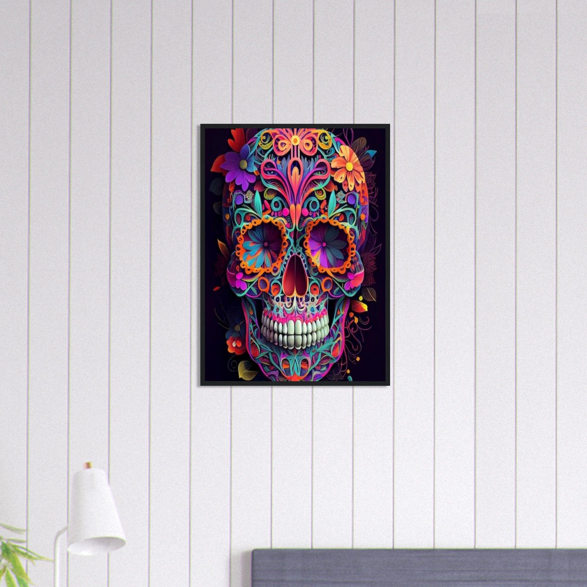 Canvanation Print Material 50x70 cm / 20x28″ Tableau Tête De Mort Crâne En Bonbon