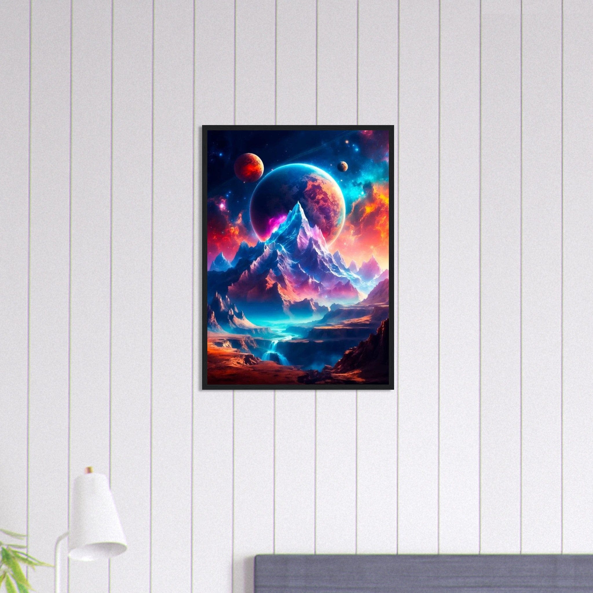 Canvanation Print Material 50x70 cm / 20x28″ Tableau Planete Galaxie en Éveil