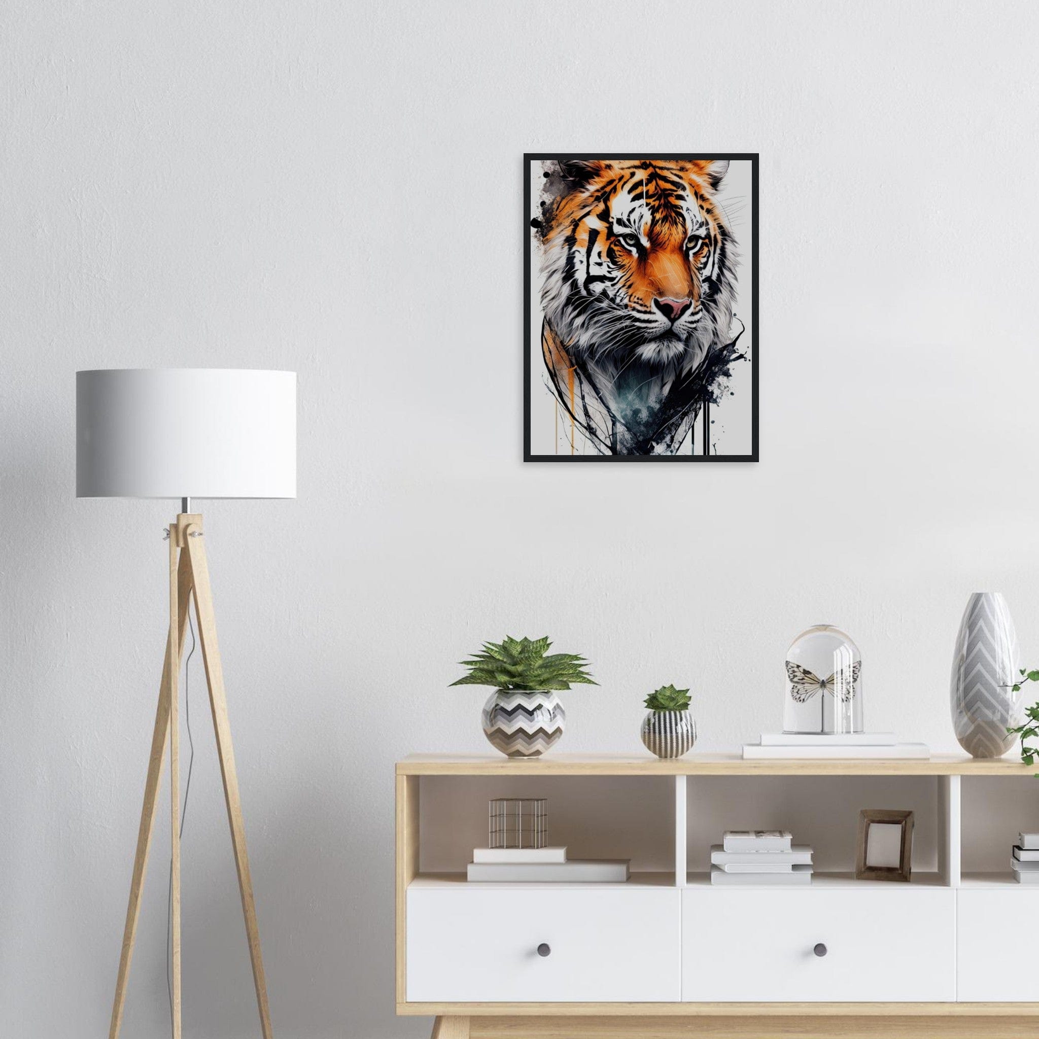 Canvanation Print Material Tableau Tigre Dessin