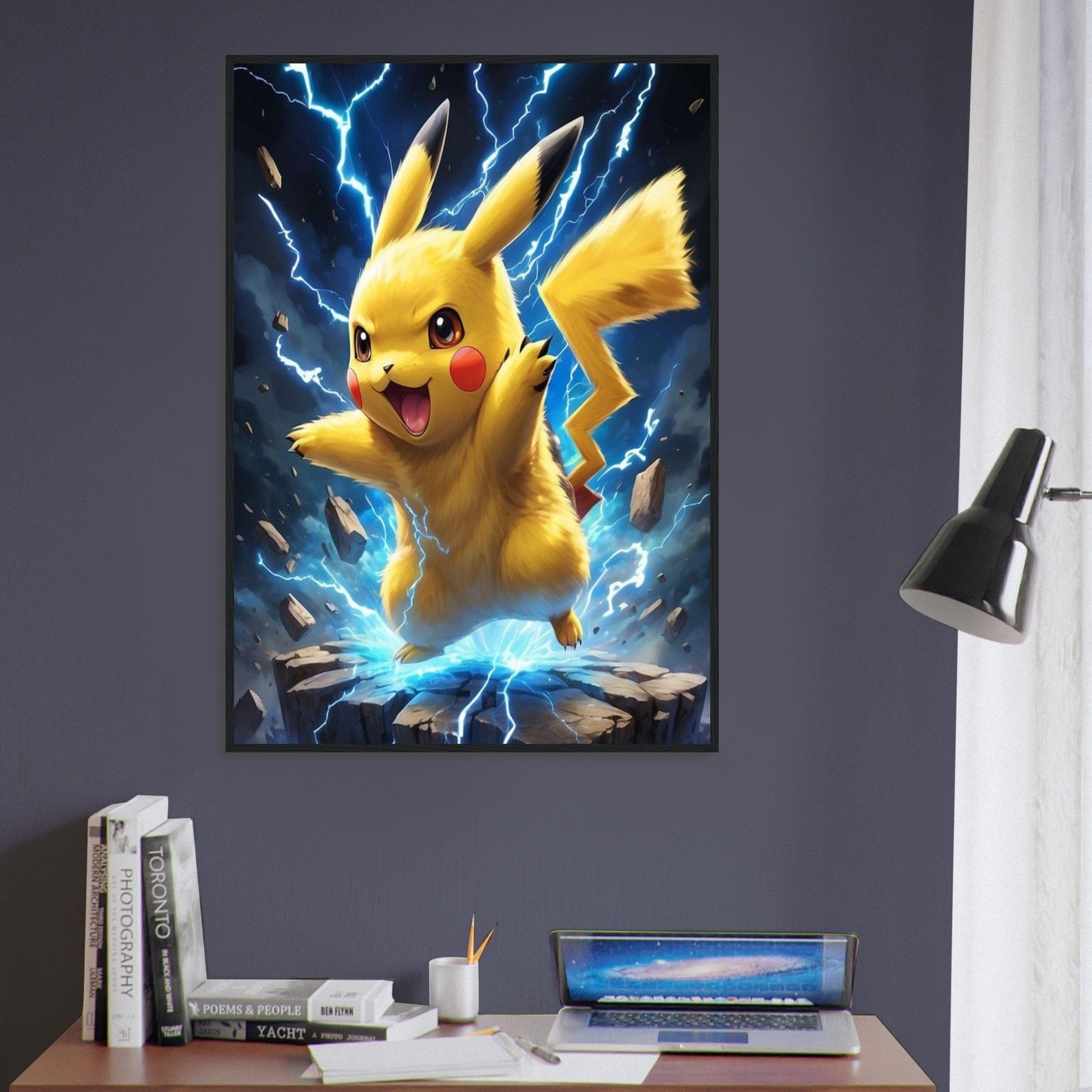 Canvanation Print Material Tableau Pokémon Pikachu Attaque