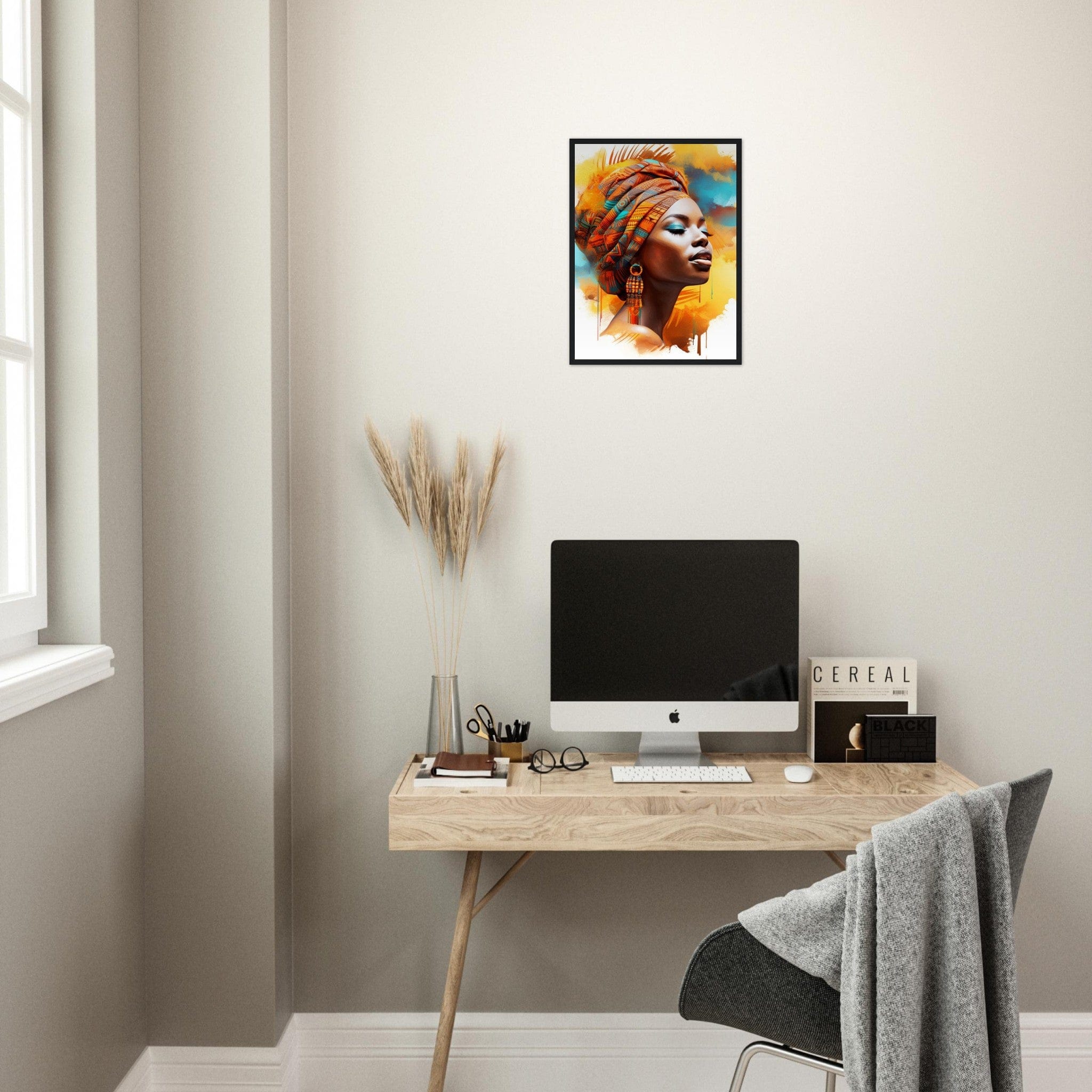 Canvanation Print Material Art Africain peinture Femme