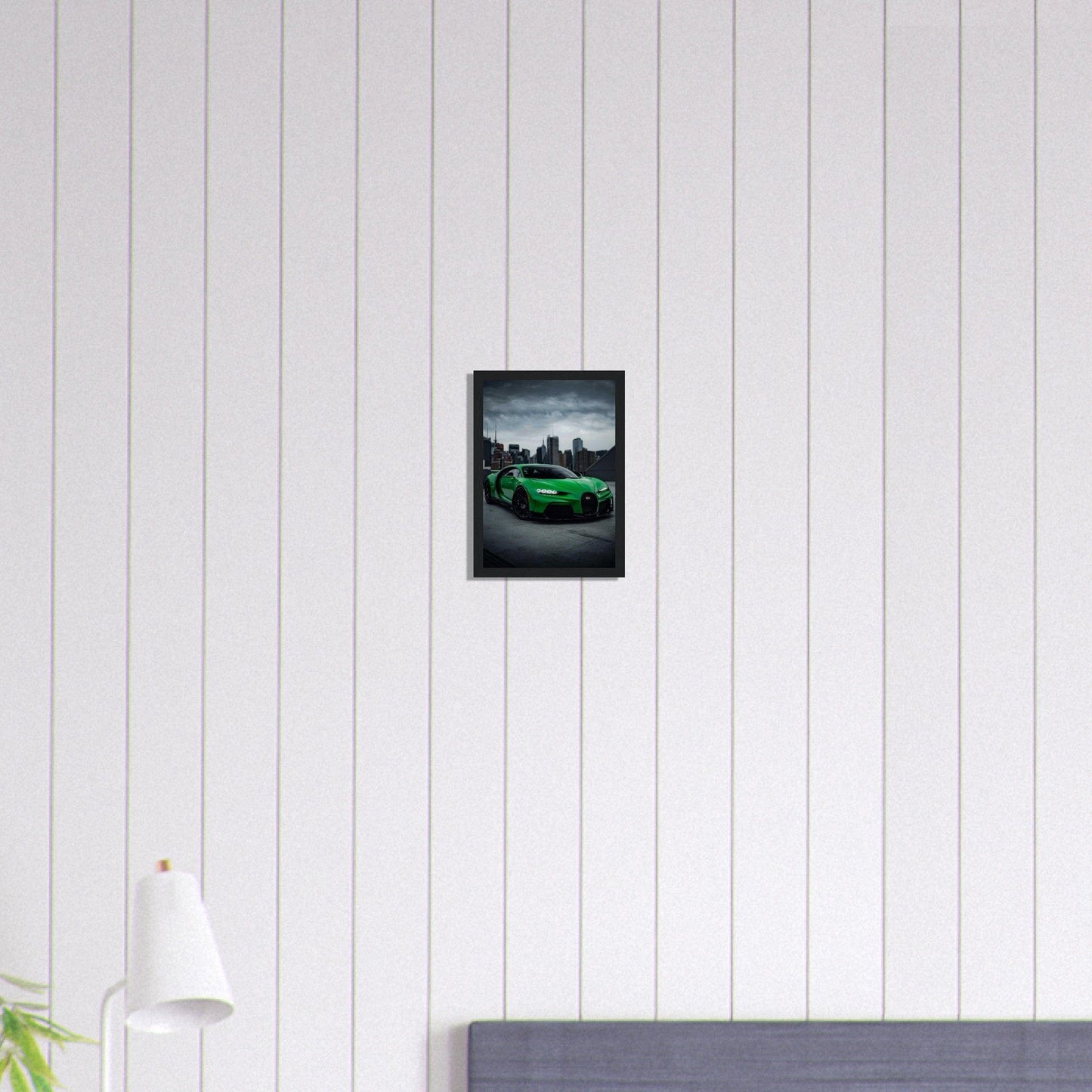 Canvanation Print Material A4 21x29.7 cm / 8x12″ Tableau Voiture Bugatti Chiron Vert