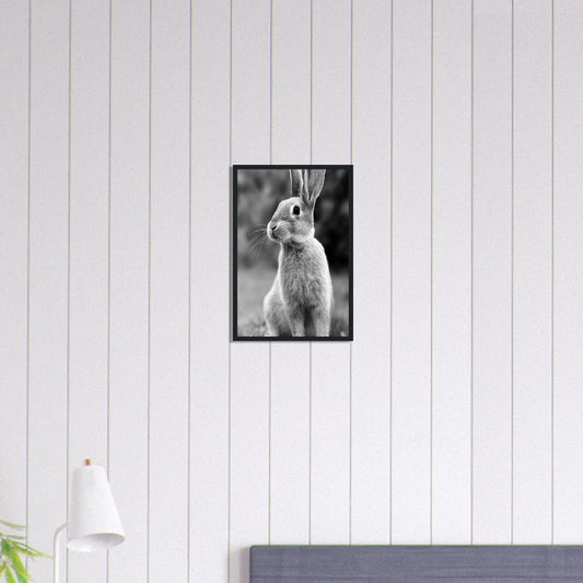 Canvanation Print Material 30x45 cm / 12x18″ Tableau Photo Noir Et Blanc-Animaux-Lapin