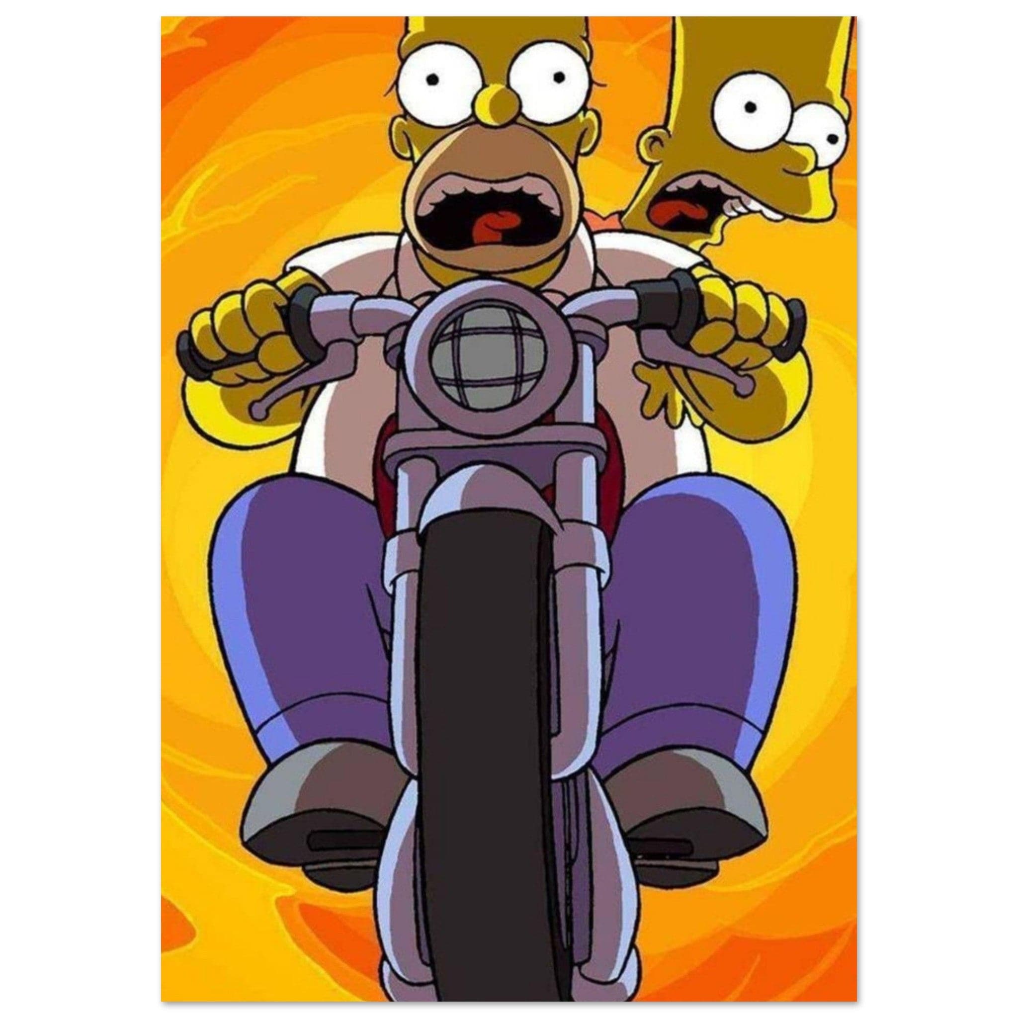 Canvanation Print Material A1 (59.4 x 84.1 cm) / Poster Poster Et Tableau Bart Et Homer