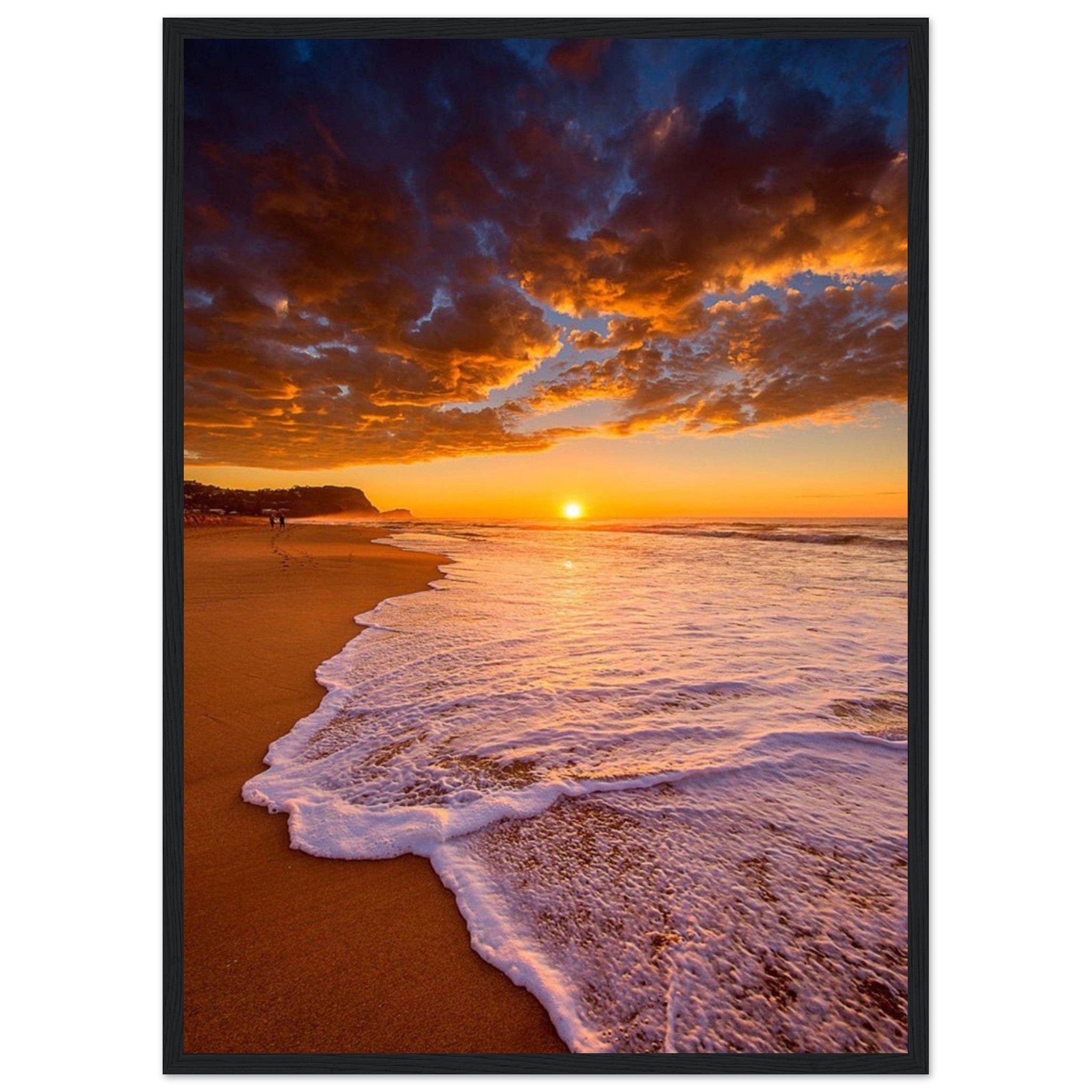 Gelato Print Material 50x70 cm / 20x28″ Peinture Acrylique Coucher De Soleil Sur La Mer