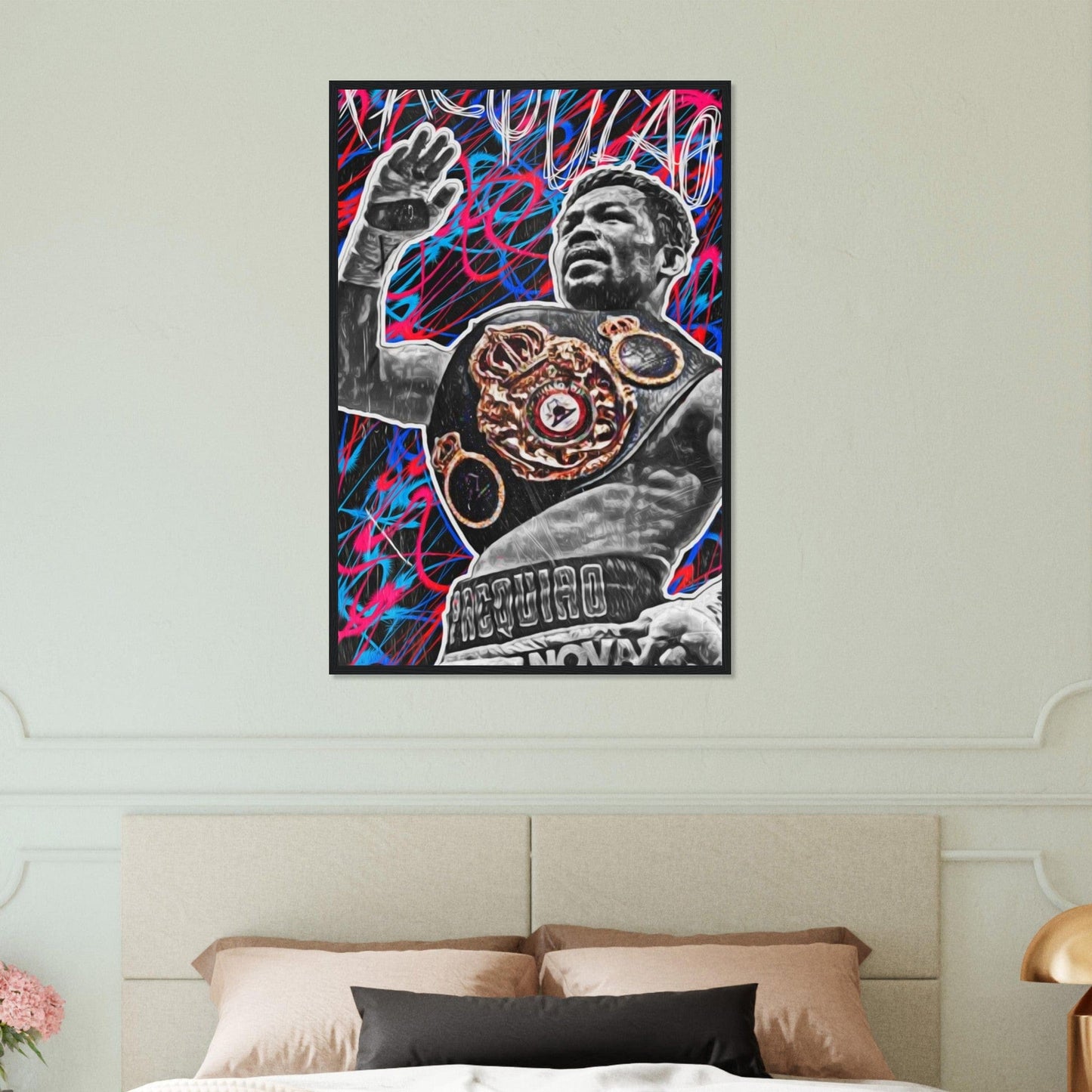 Canvanation Print Material 60x90 cm / 24x36″ Tableau Champion Boxe