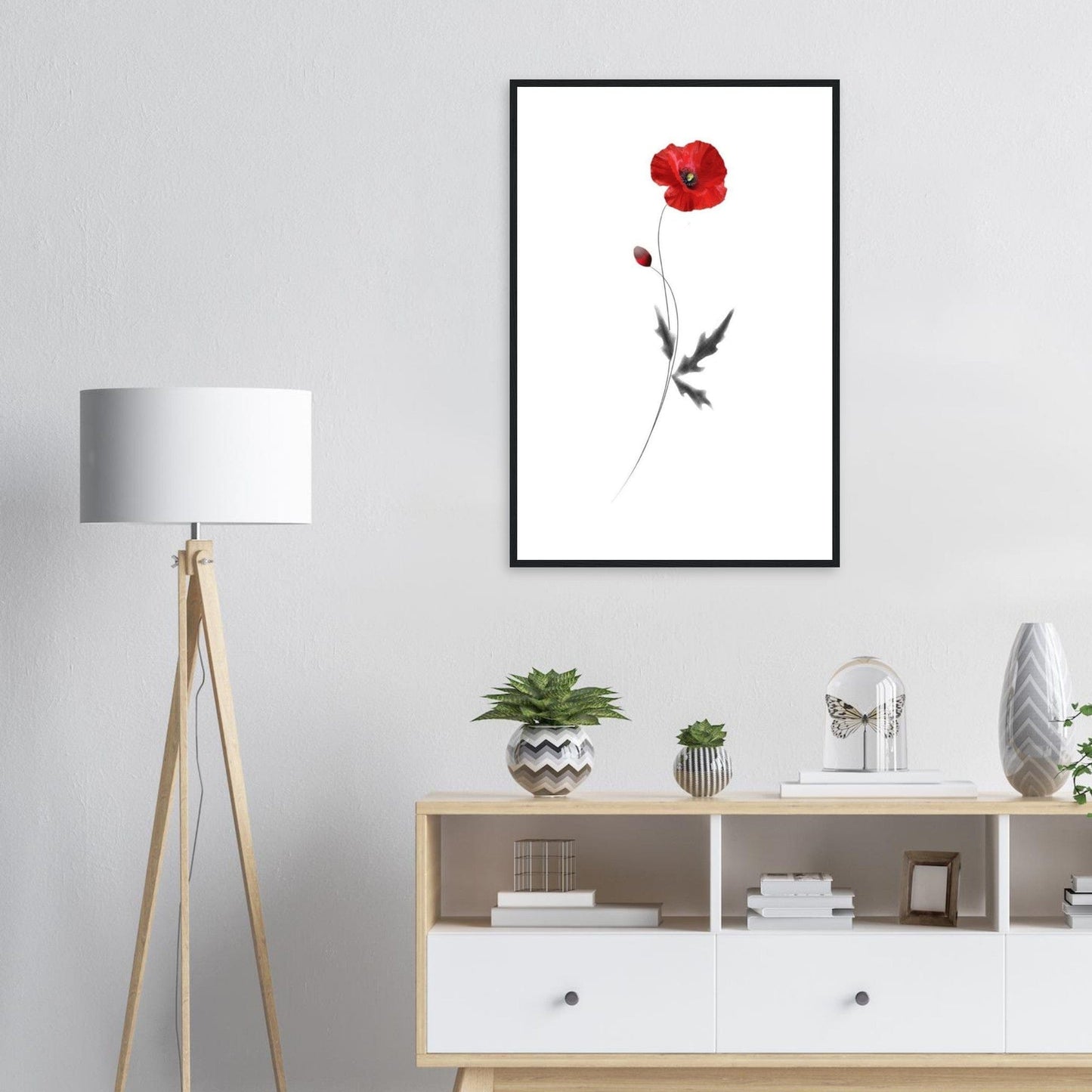 Canvanation Print Material Peinture Coquelicot Abstrait