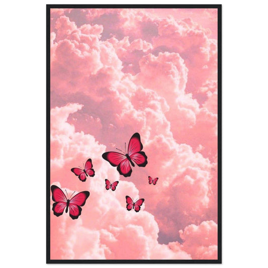 Gelato Print Material 60x90 cm / 24x36″ Tableau Avec Papillons