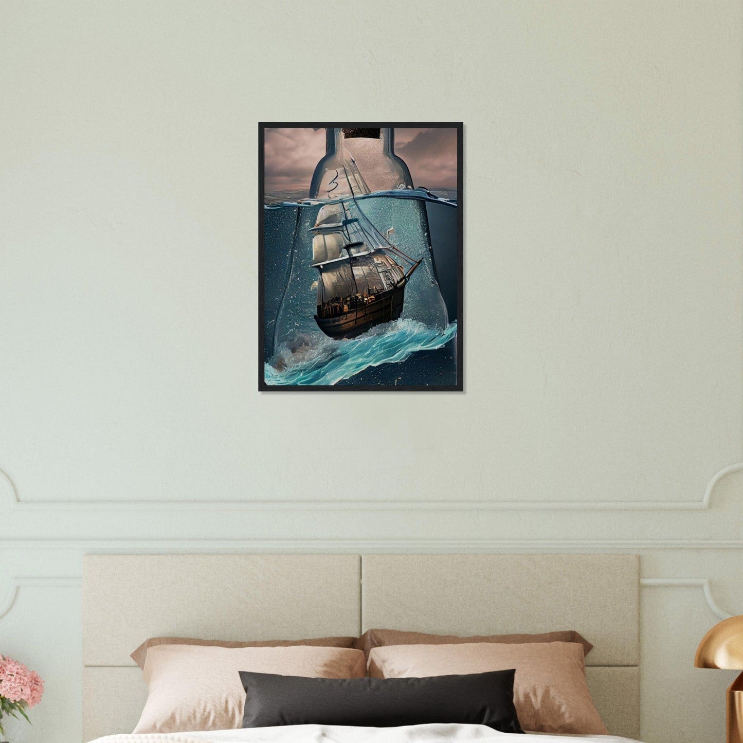 Gelato Print Material Tableau Bateau Abstrait