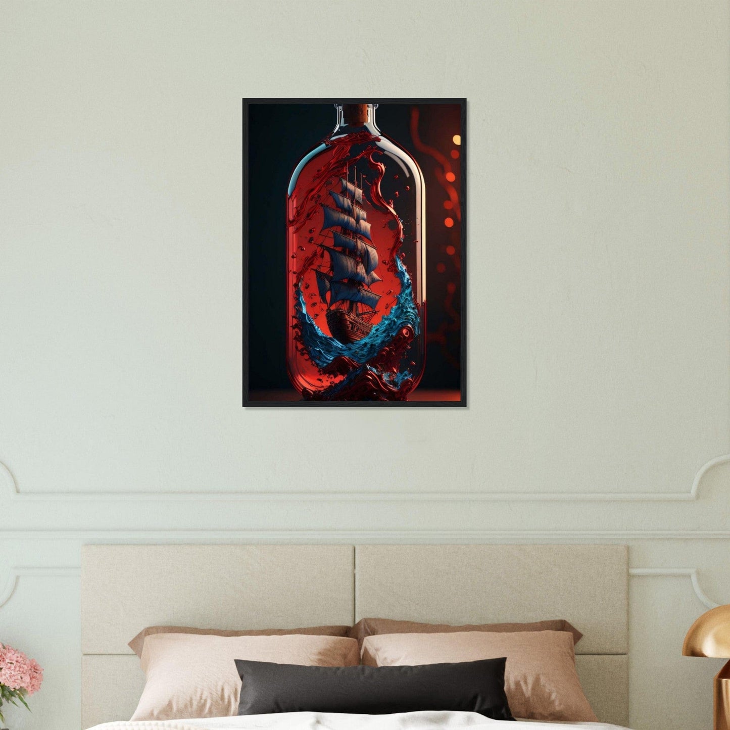Canvanation Print Material 50x70 cm / 20x28″ Tableau Voilier Voile d'Argent