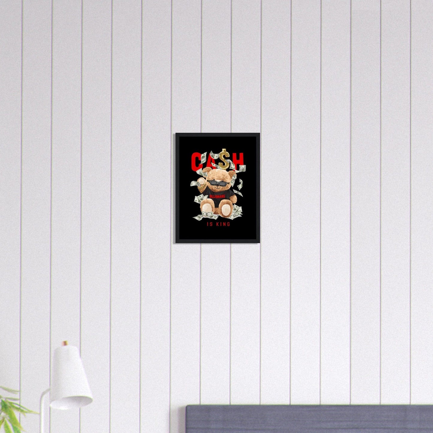 Canvanation Print Material 30x40 cm / 12x16″ Tableau Street Art Cash Is King