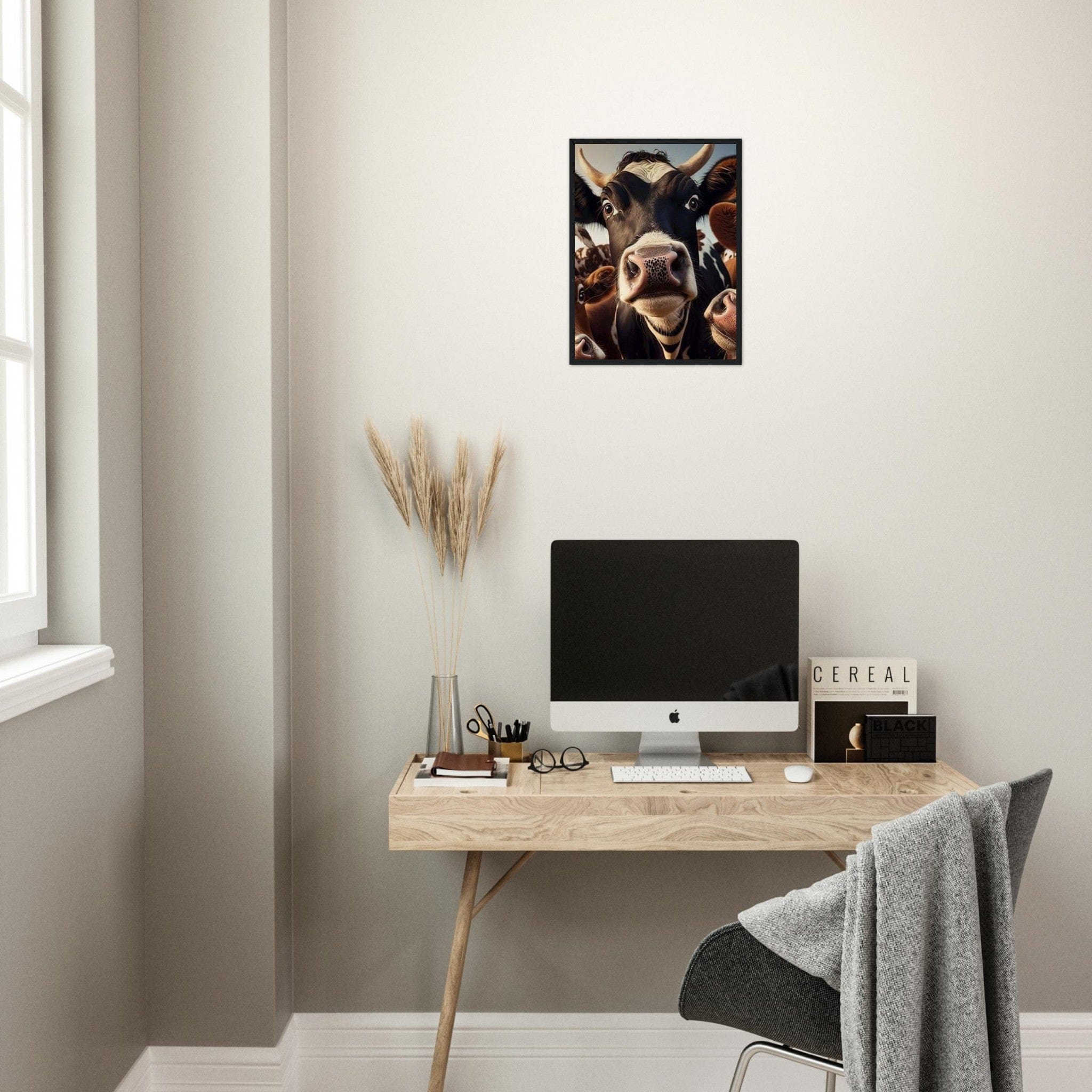 Canvanation Print Material Tableau Highland Cow