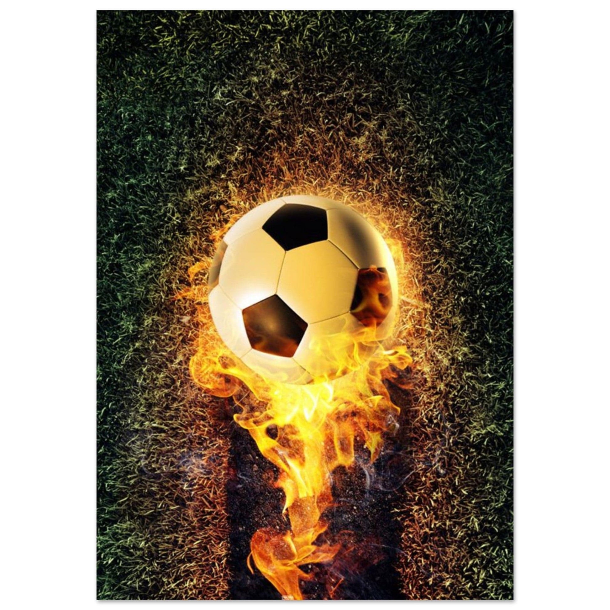 Gelato Print Material A1 (59.4 x 84.1  cm) Poster Football Terrain Feu