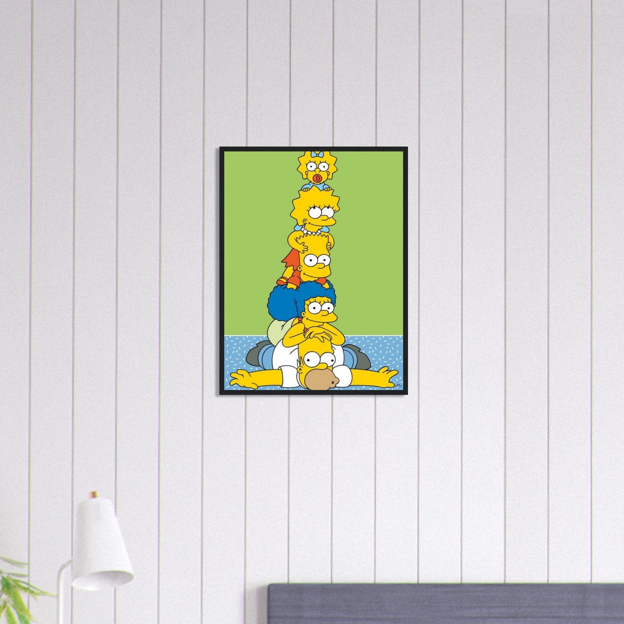 Canvanation Print Material 45x60 cm / 18x24″ Tableau Simpson Famille Drole