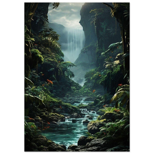 Gelato Print Material A1 (59.4 x 84.1  cm) Affiche Jungle Moderne