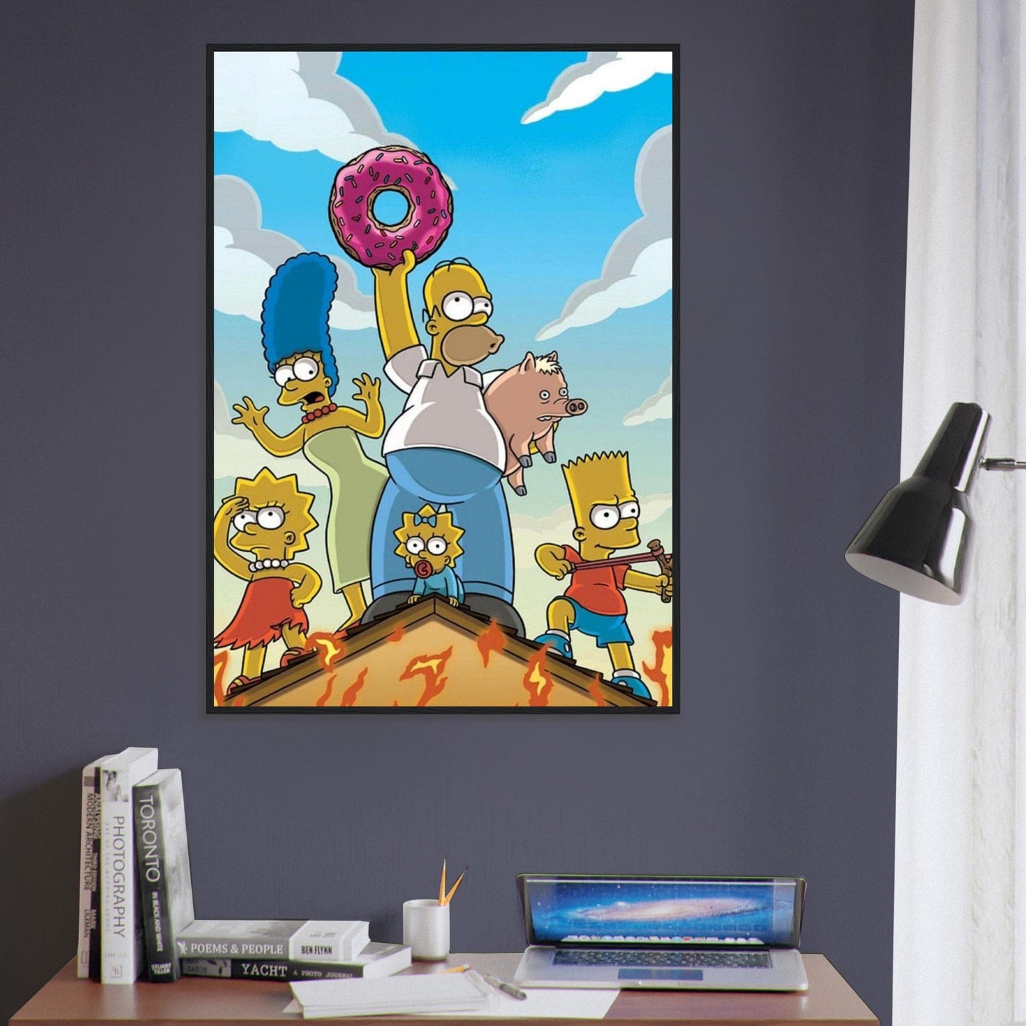 Canvanation Print Material Tableau La famille Simpson