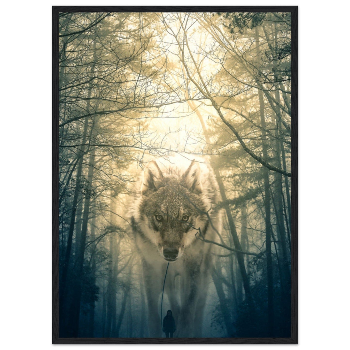 Gelato Print Material 50x70 cm / 20x28″ Tableau Loup Forêt