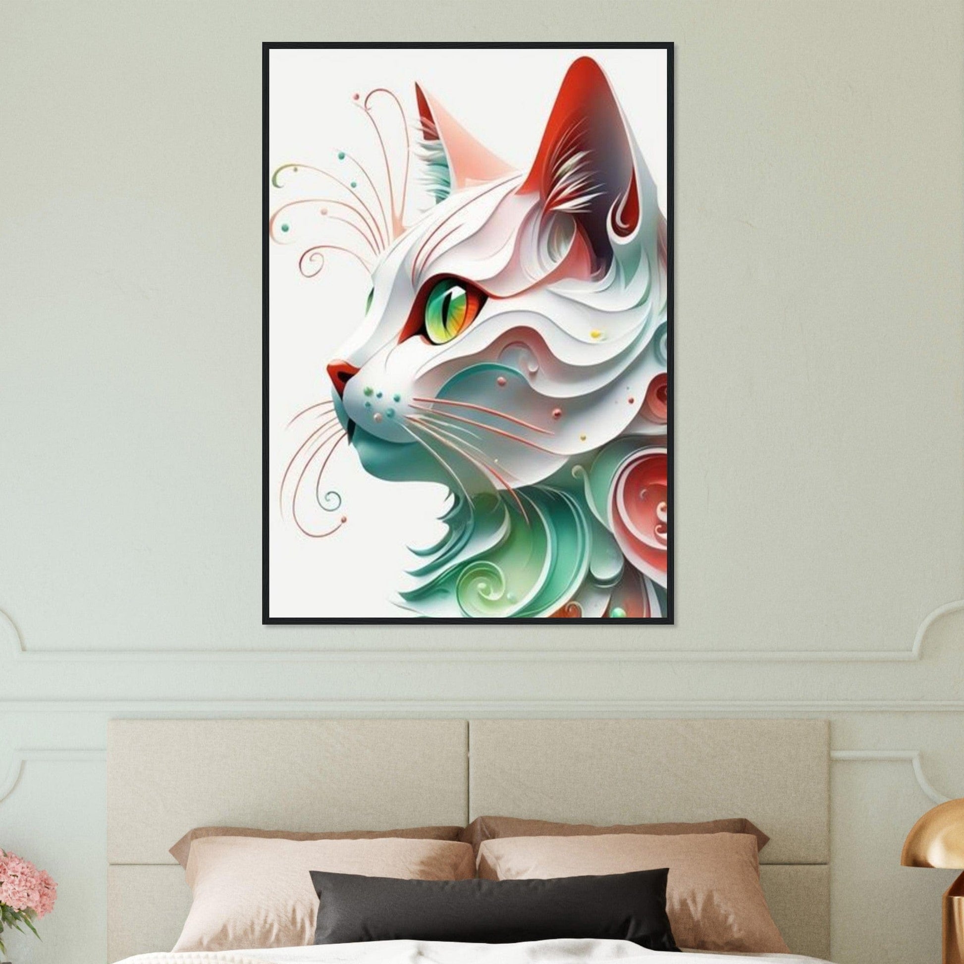 Canvanation Print Material Tableau Pop Art Chat Coloré
