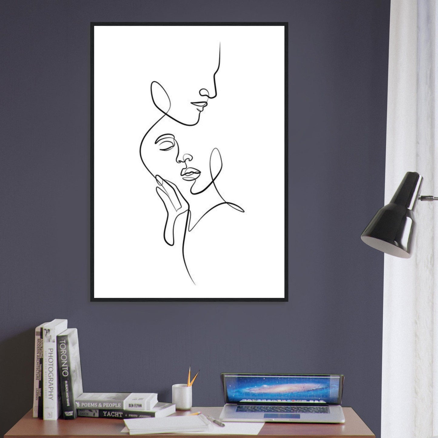 Canvanation Print Material Tableau Couple Passion en couleurs
