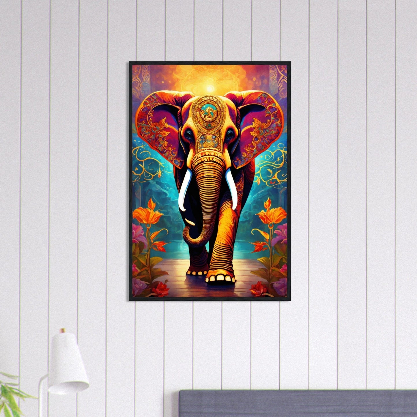 Canvanation Print Material 60x90 cm / 24x36″ Tableau Elephant L'Ambassadeur De La Paix