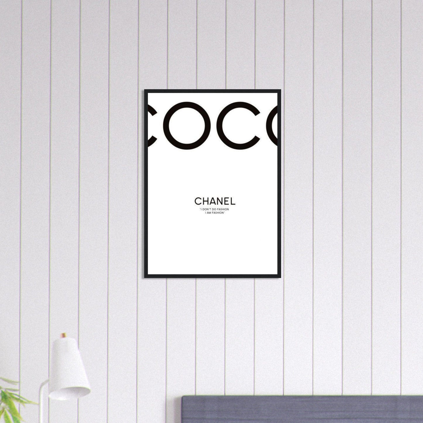 Canvanation Print Material 50x70 cm / 20x28″ Tableau Chanel Fond blanc