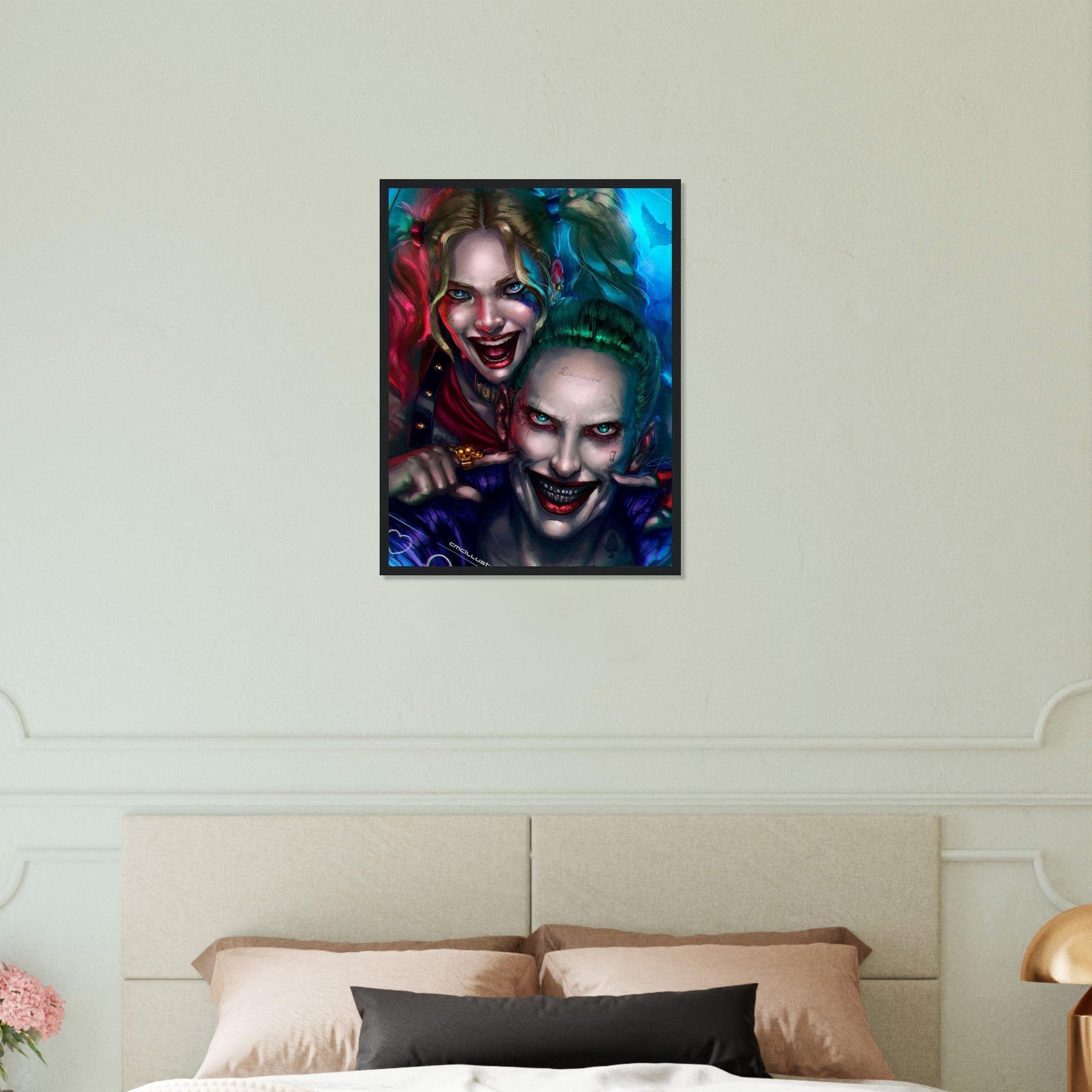 Canvanation Print Material 45x60 cm / 18x24″ Tableau Harley Quinn Et Joker