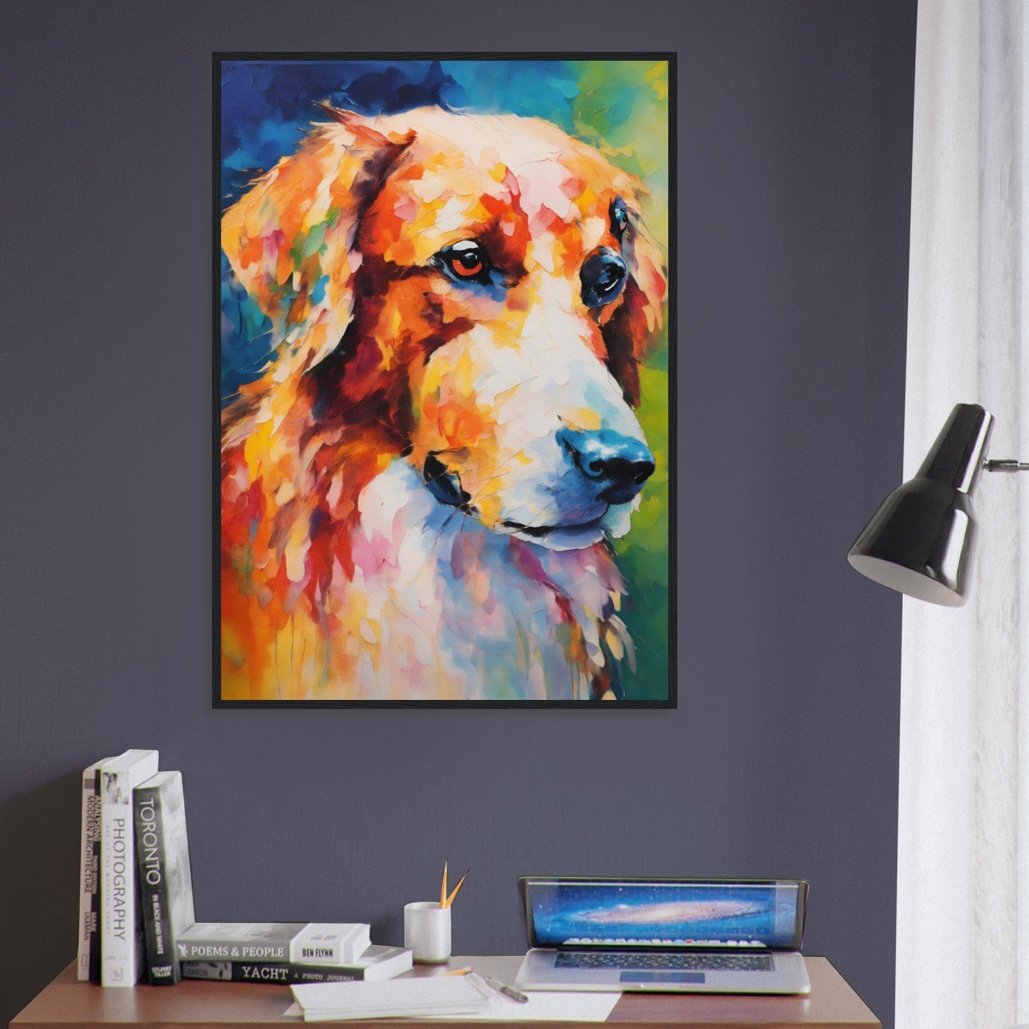 Canvanation Print Material Tableau Chien Loyal Compagnon