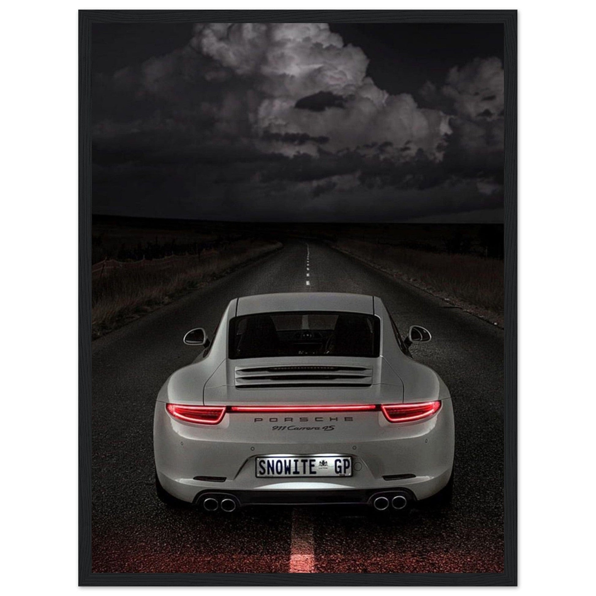 Gelato Print Material 45x60 cm / 18x24″ Tableau Porsche Blanc