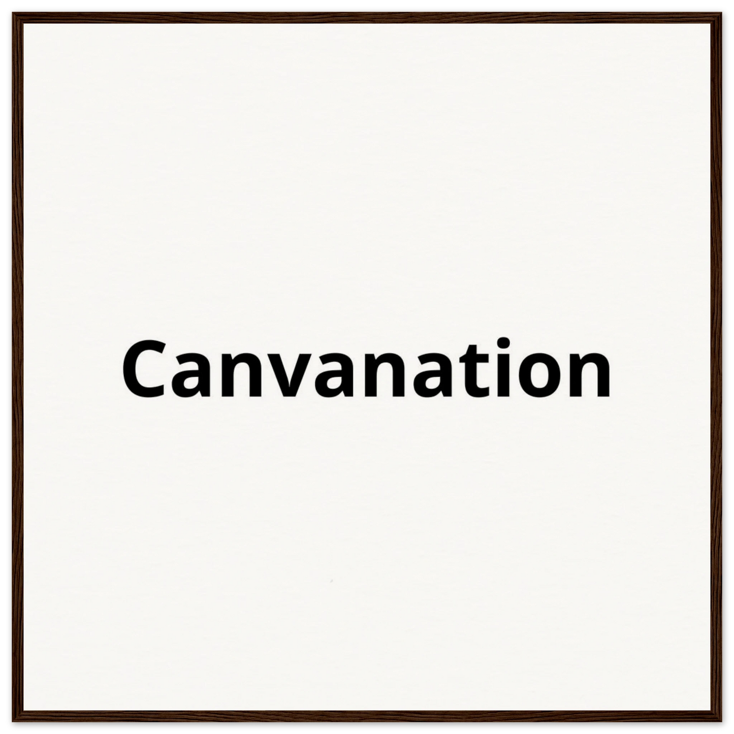 Canvanation Print Material 70x70 cm / 28x28″ / Cadre en bois foncé Tableau Personnalisé