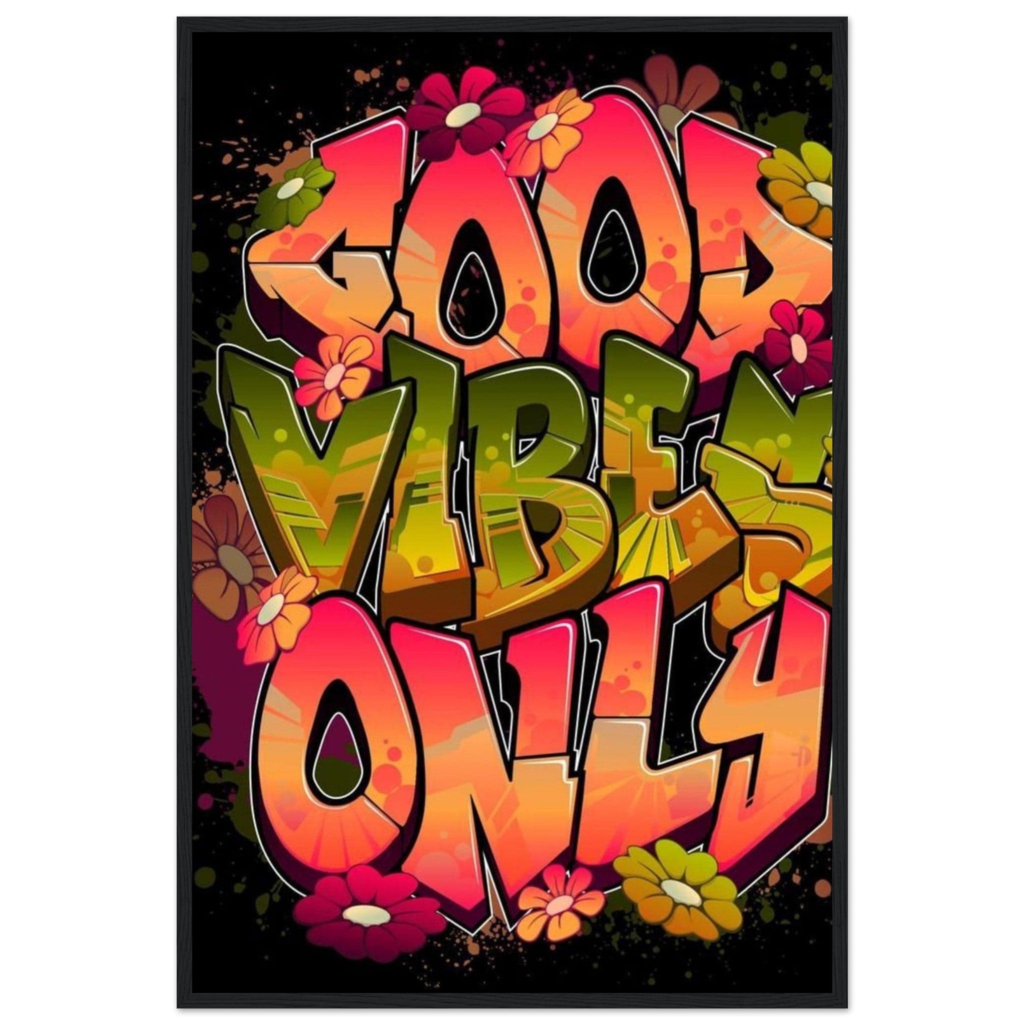 Gelato Print Material 60x90 cm / 24x36″ Tableau Tag Graffiti