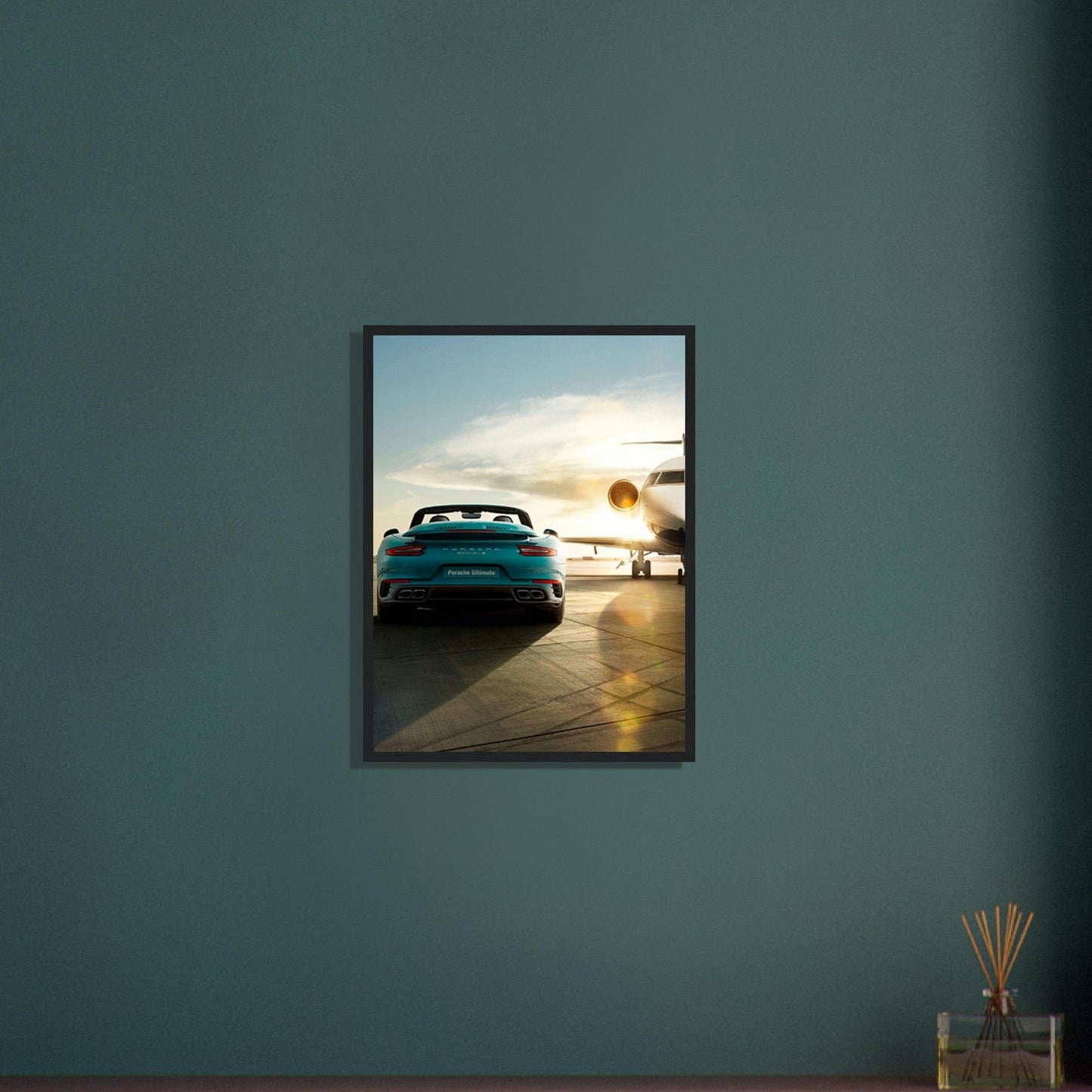 Gelato Print Material Tableau Porsche Bleu