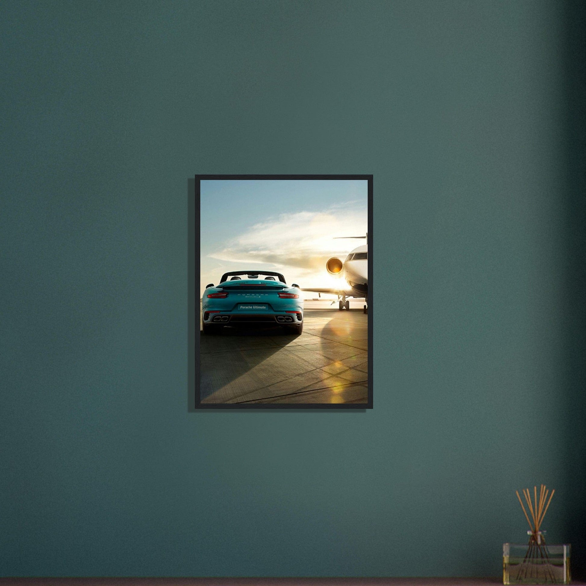 Gelato Print Material Tableau Porsche Bleu