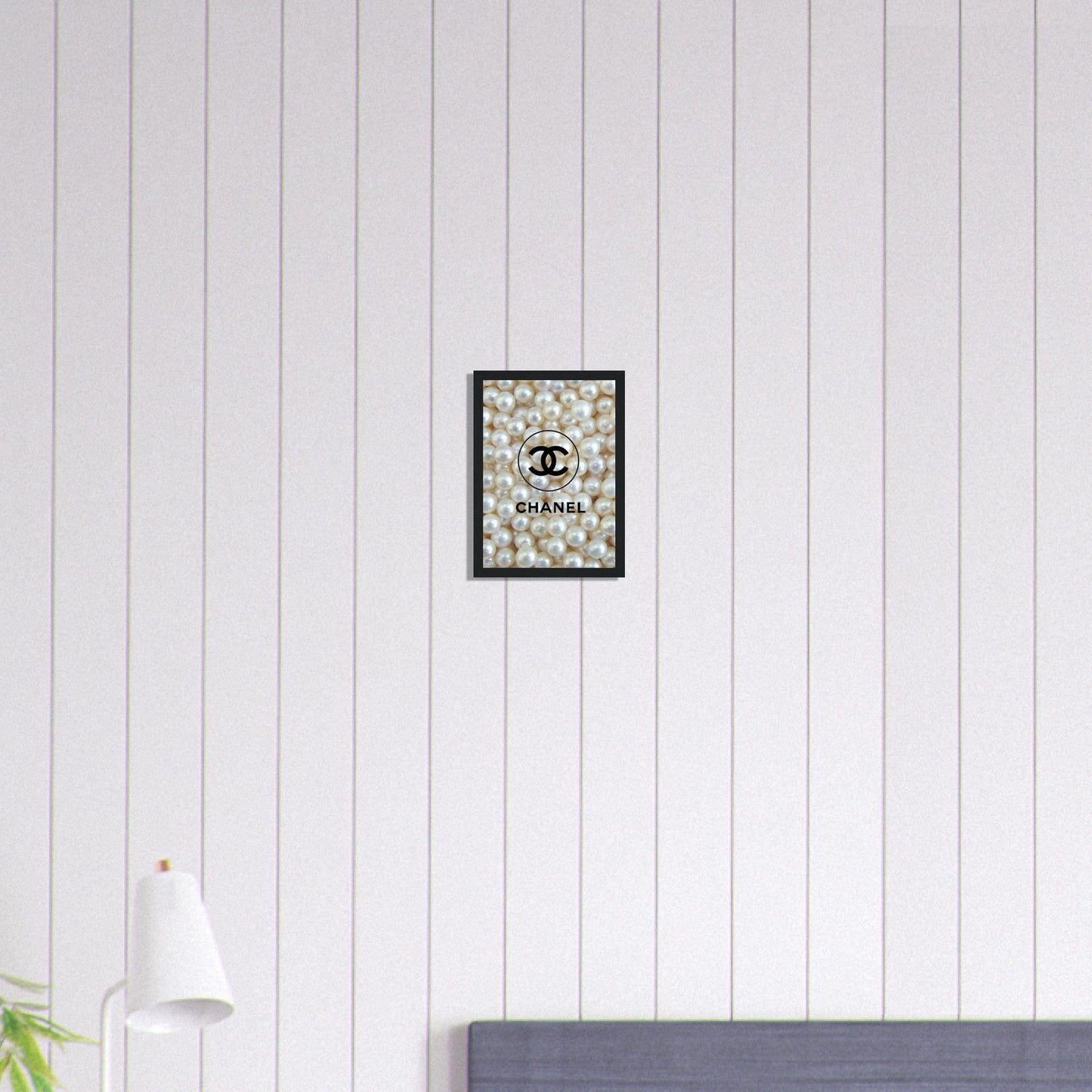 Canvanation Print Material A4 21x29.7 cm / 8x12″ Tableau Chanel Fond  Perles