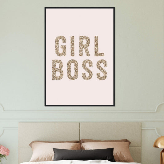 Canvanation Print Material 70x100 cm / 28x40″ Tableau Citation Girl Boss