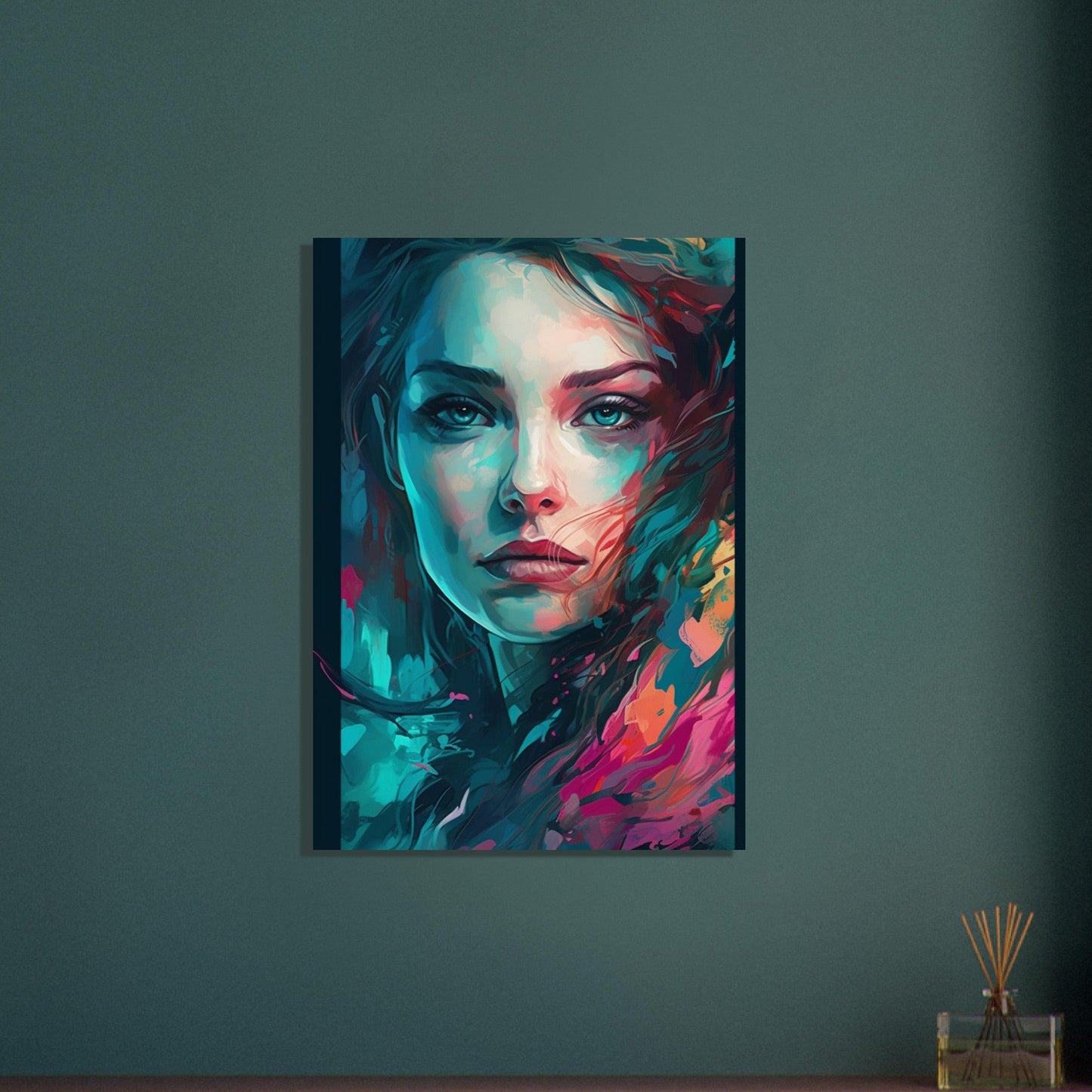 Gelato Print Material Portrait Femme Peinture