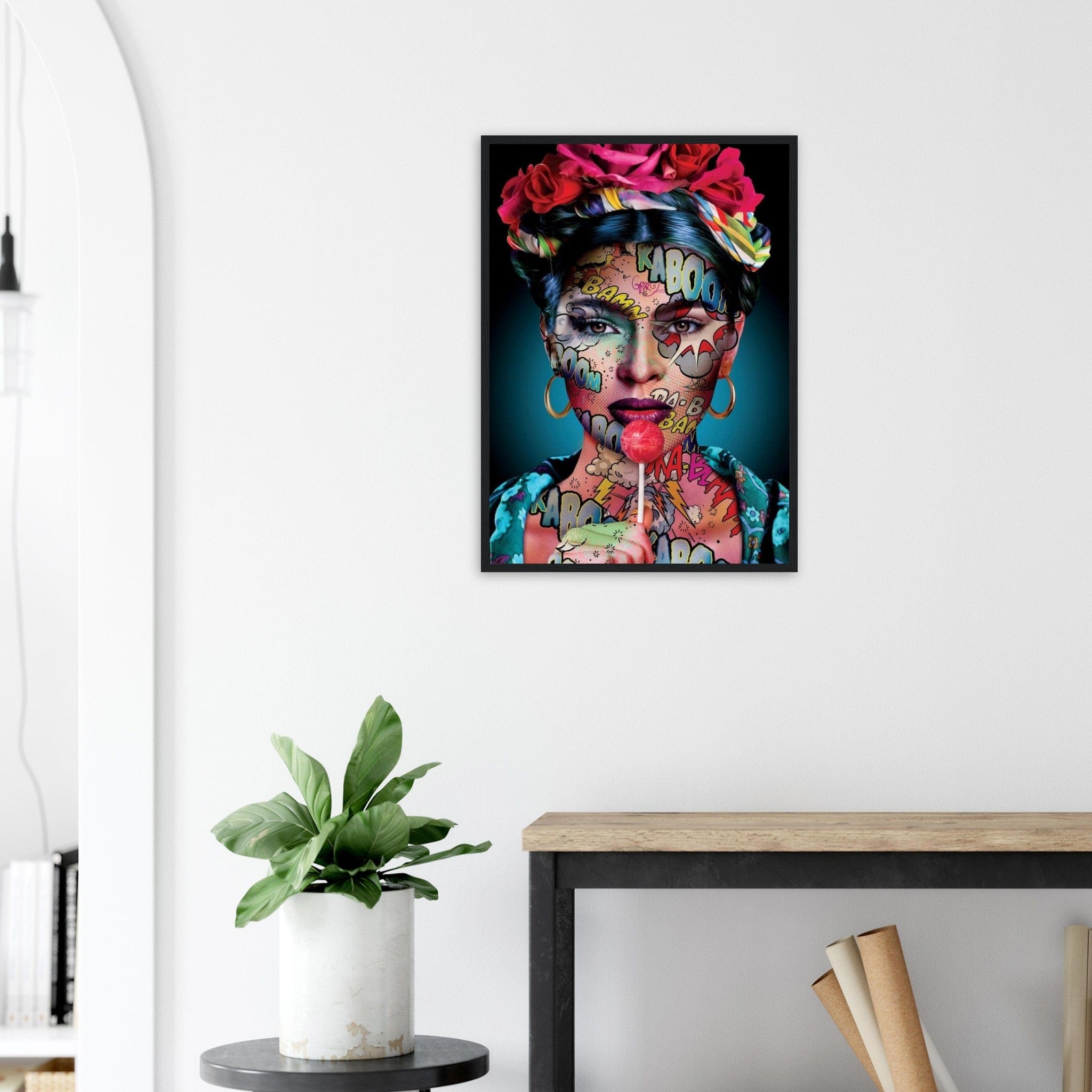 Canvanation Print Material 50x70 cm / 20x28″ / Tableau Poster et Tableau Street Art Femme Tatoué