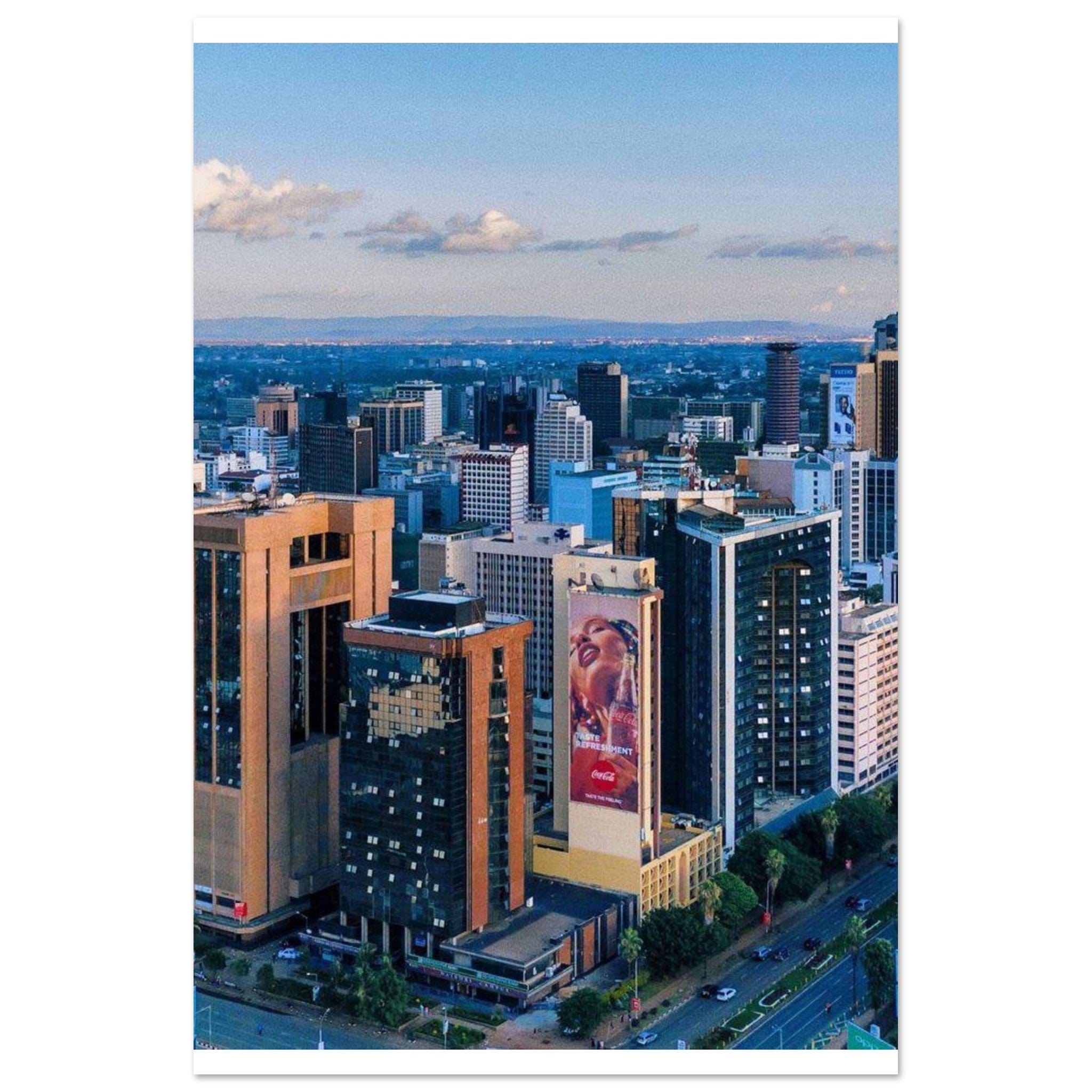 Gelato Print Material 60x90 cm / 24x36″ Affiche Africain Ville Kenya