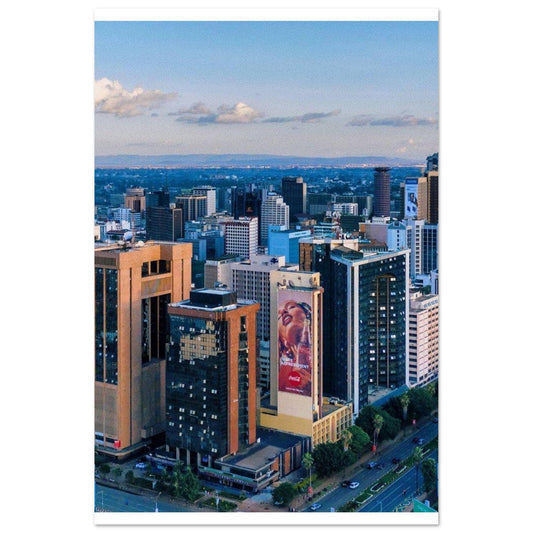 Gelato Print Material 60x90 cm / 24x36″ Affiche Africain Ville Kenya