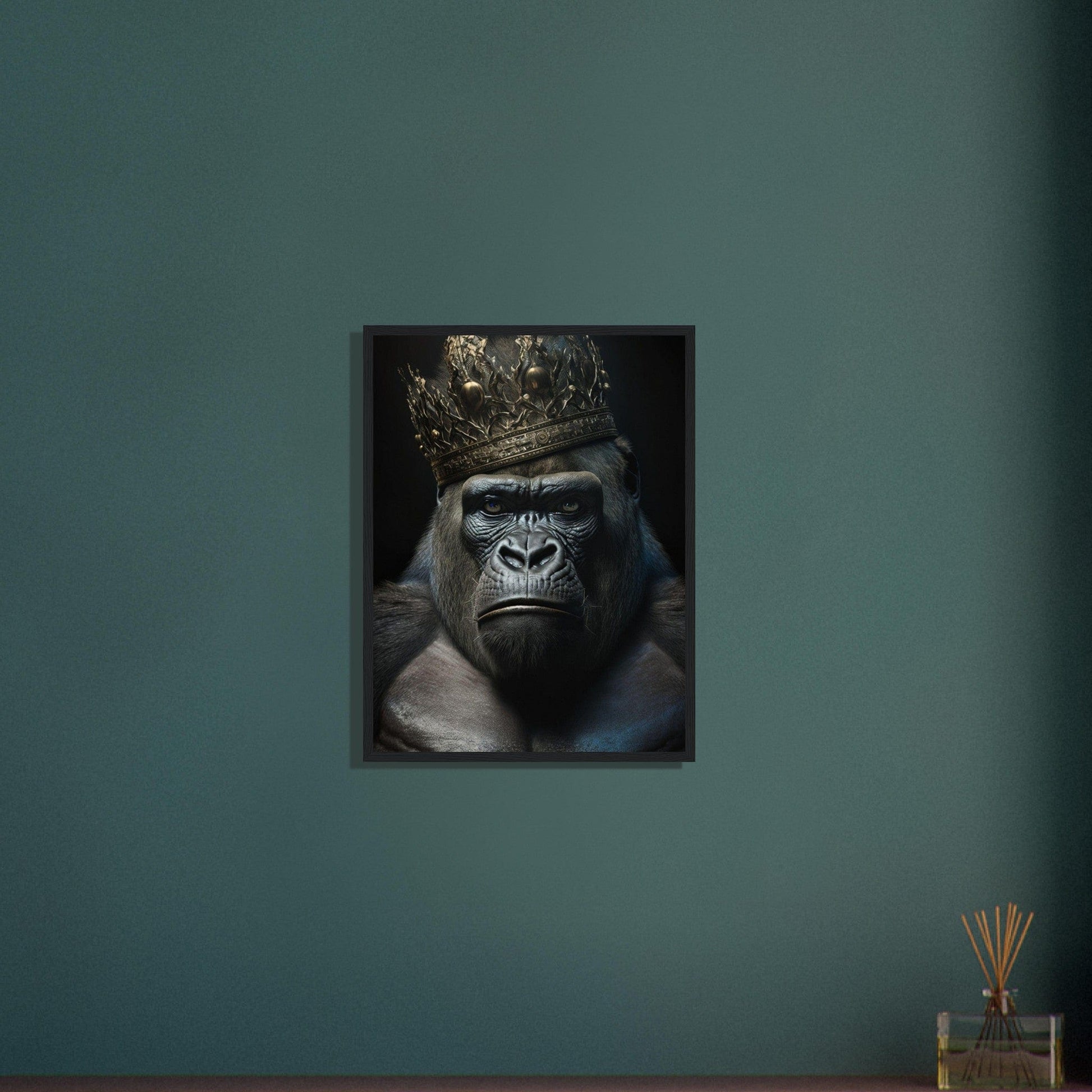 Canvanation Print Material Tableau Gorille N oir