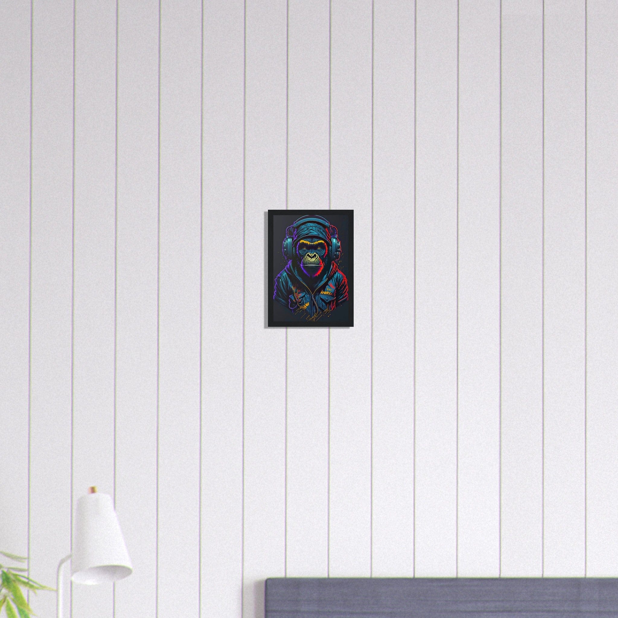 Canvanation Print Material A4 21x29.7 cm / 8x12″ Tableau Singe Homme Street Art