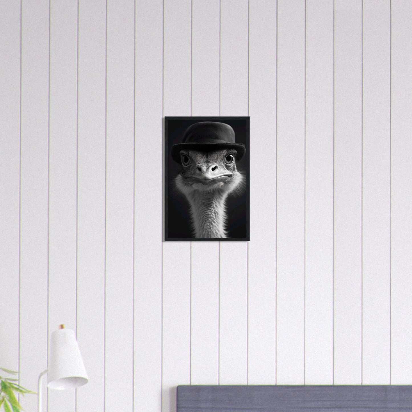 Canvanation Print Material 30x45 cm / 12x18″ Tableau Photo Noir Et Blanc-Animaux-Drole