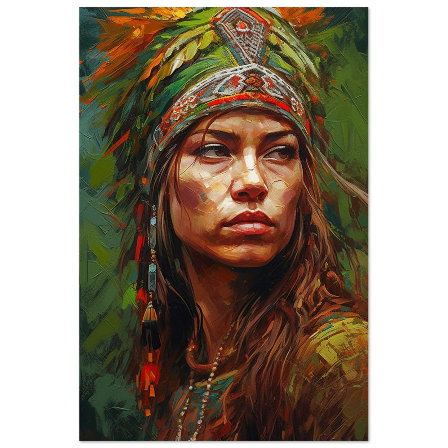 Gelato Print Material Portrait Femme Peinture Classique