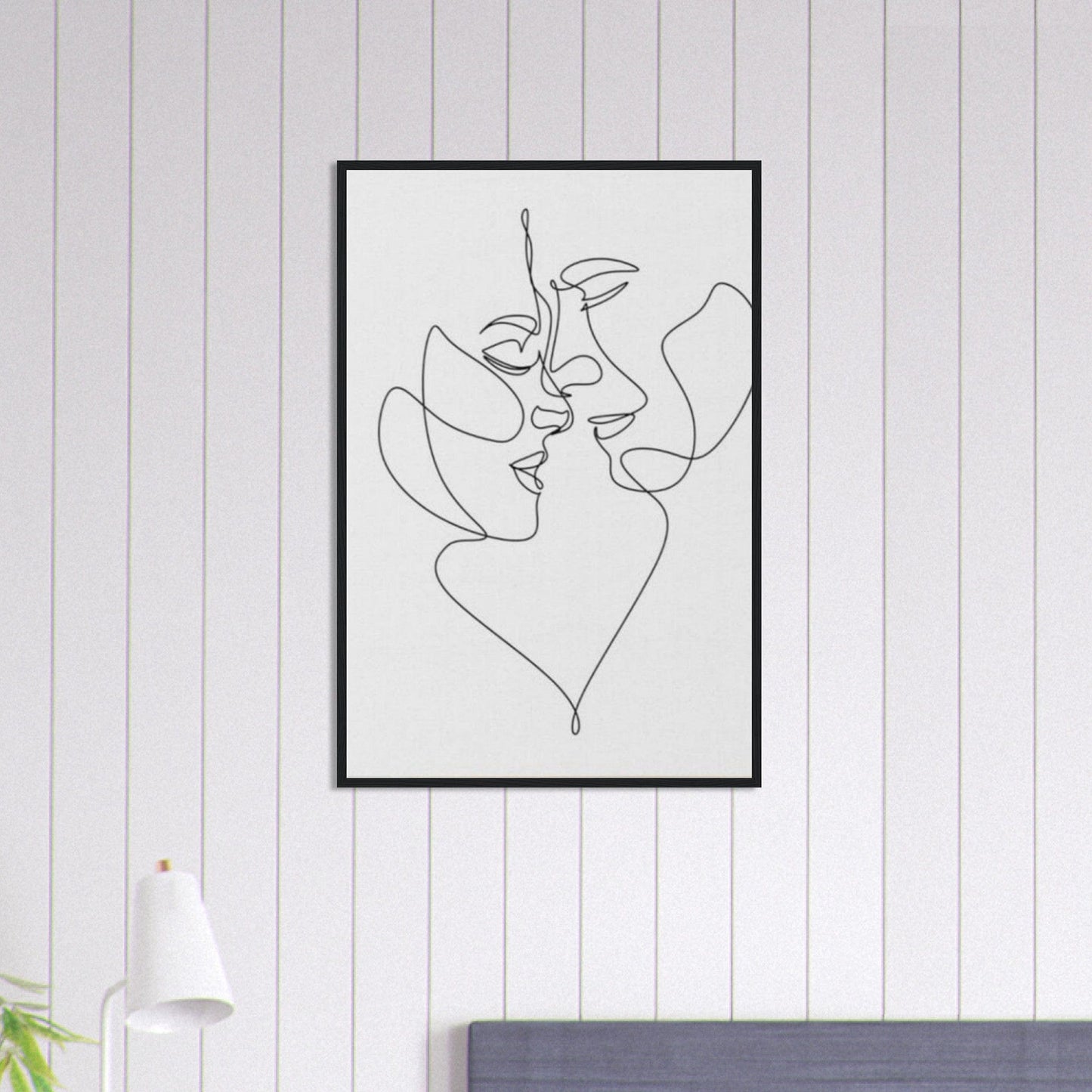 Canvanation Print Material 60x90 cm / 24x36″ Tableau Couple L'amour tissé