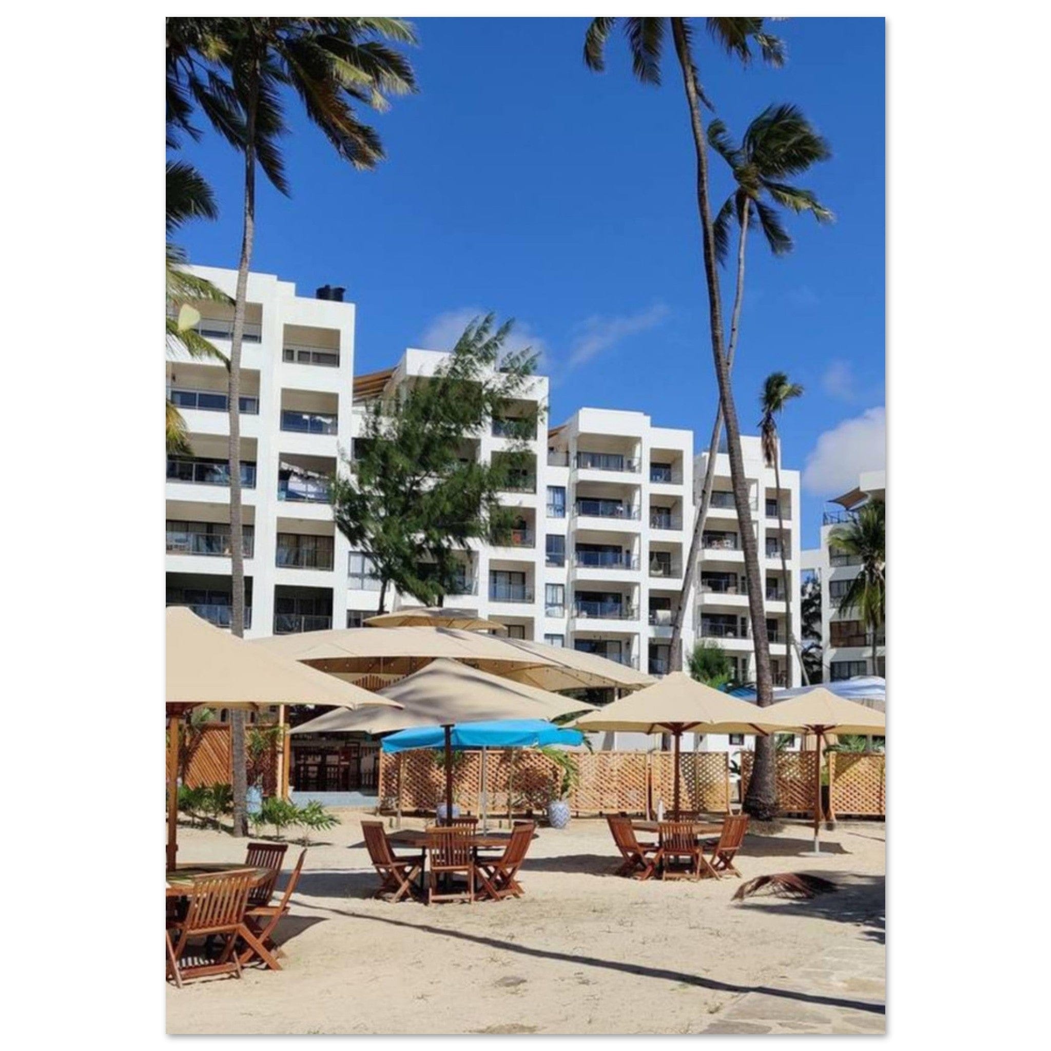 Gelato Print Material A0 (84.1 x 118.9 cm) Affiche Africain Zanzibar Plage