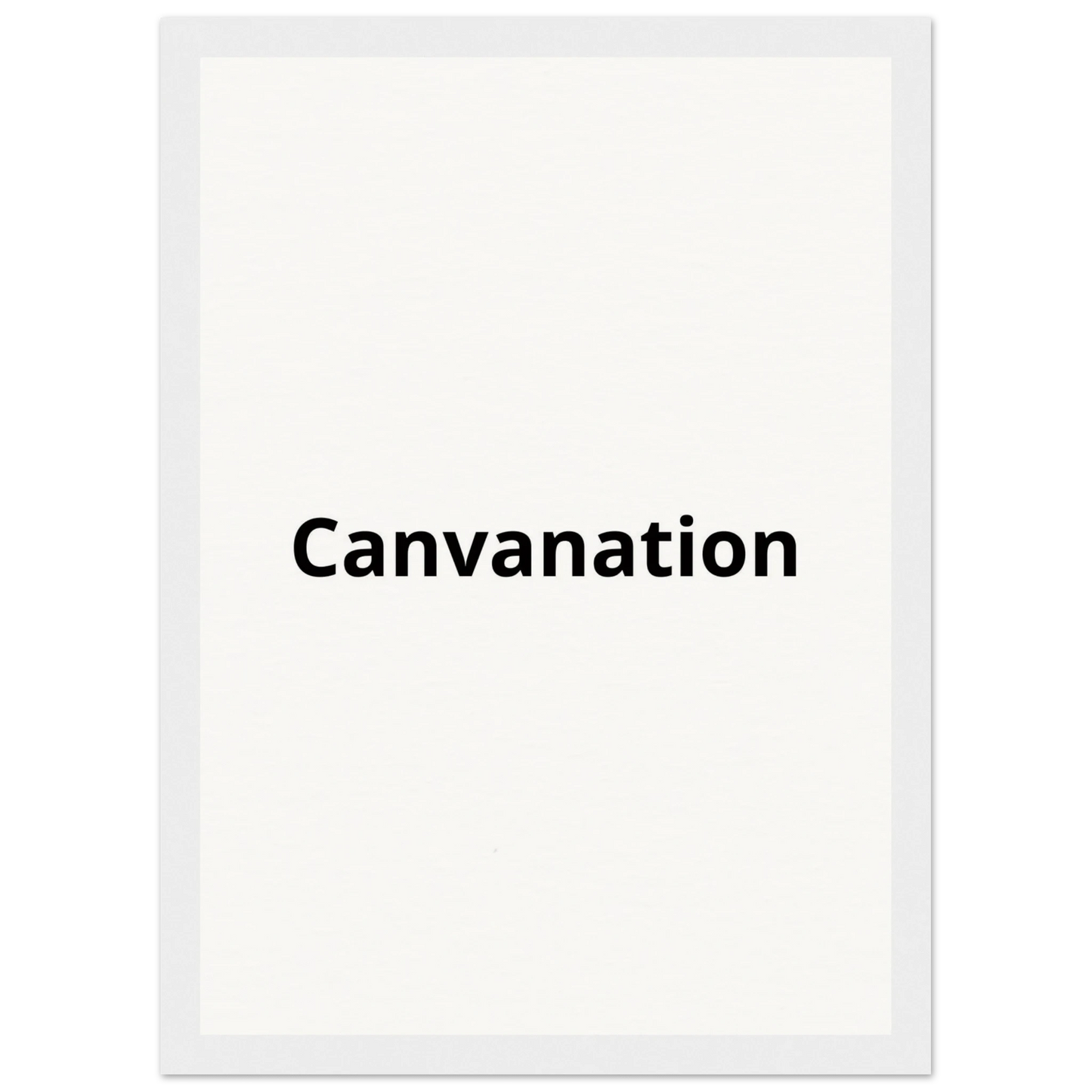 Canvanation Print Material 21x29.7 cm / 8x12" / Cadre blanc Tableau Personnalisé