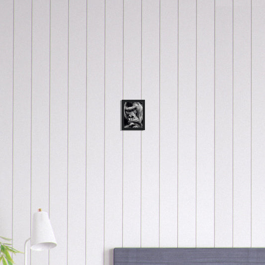 Canvanation Print Material 13x18 cm / 5x7″ Tableau Gorille Noir et Blanc