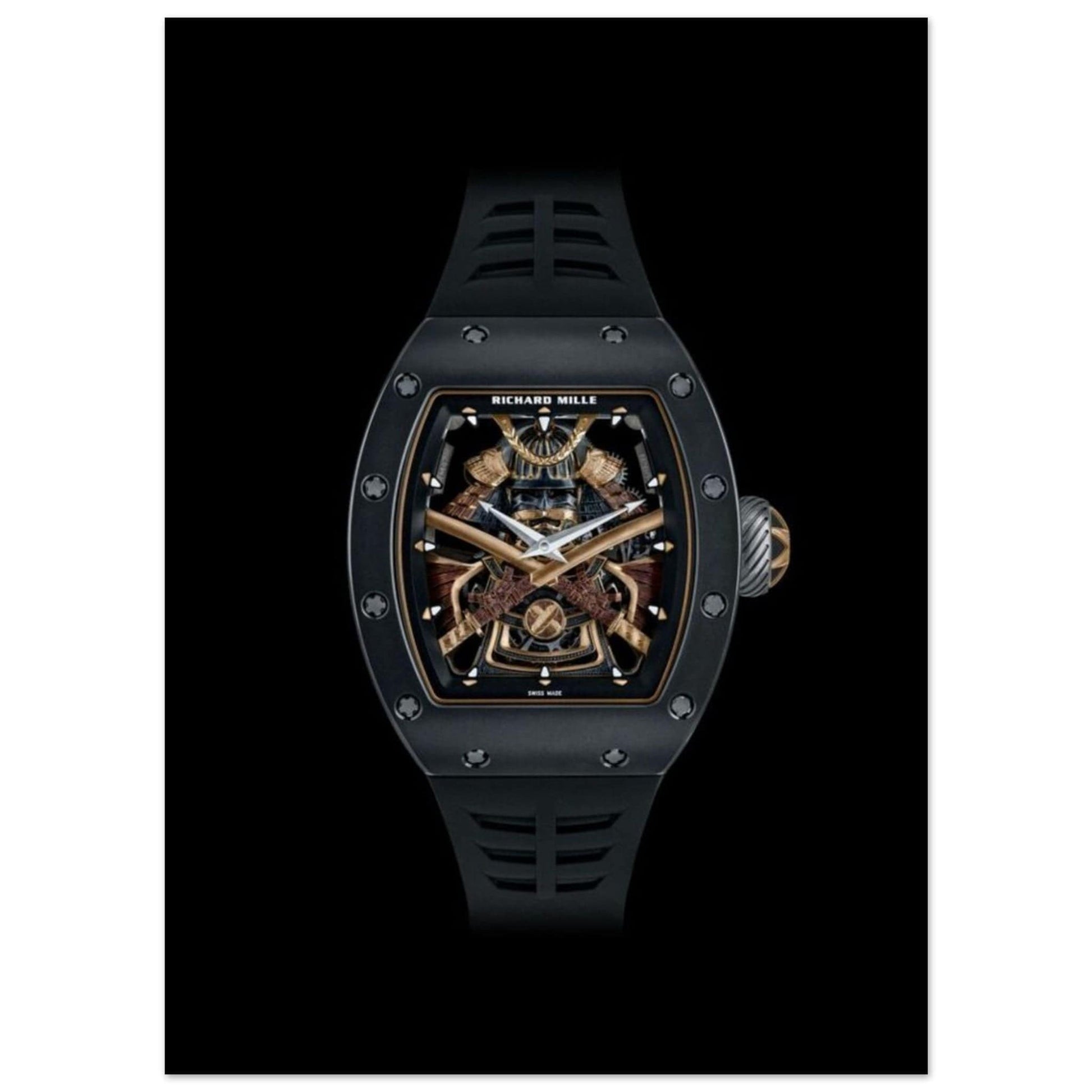 Canvanation Print Material 13x18 cm / 5x7″ Poster Richard Mille Montre Or Médiéval