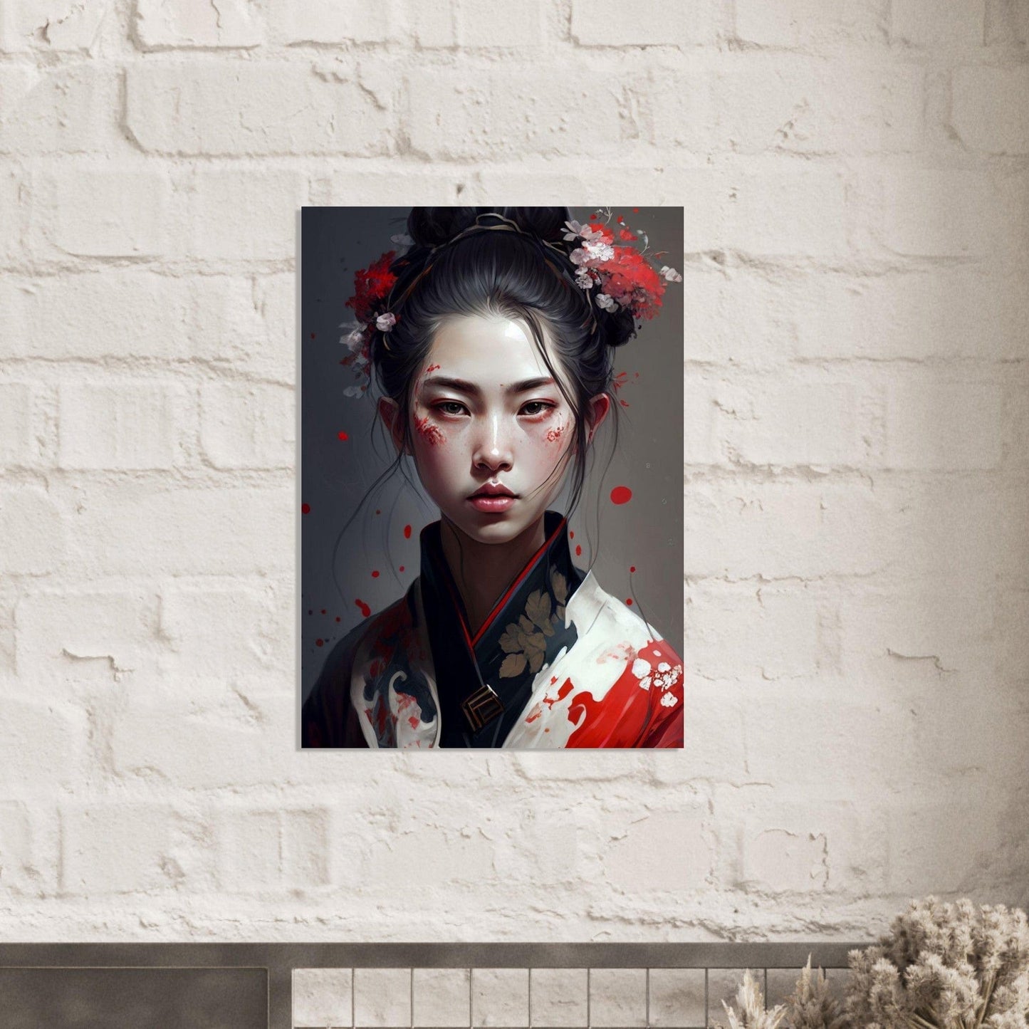 Gelato Print Material Peinture Portrait De Femme