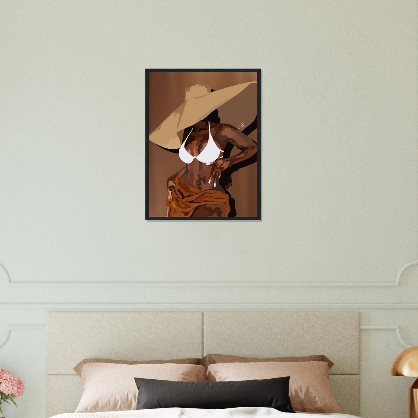 Canvanation Print Material 45x60 cm / 18x24″ Peinture Femme Antillaise